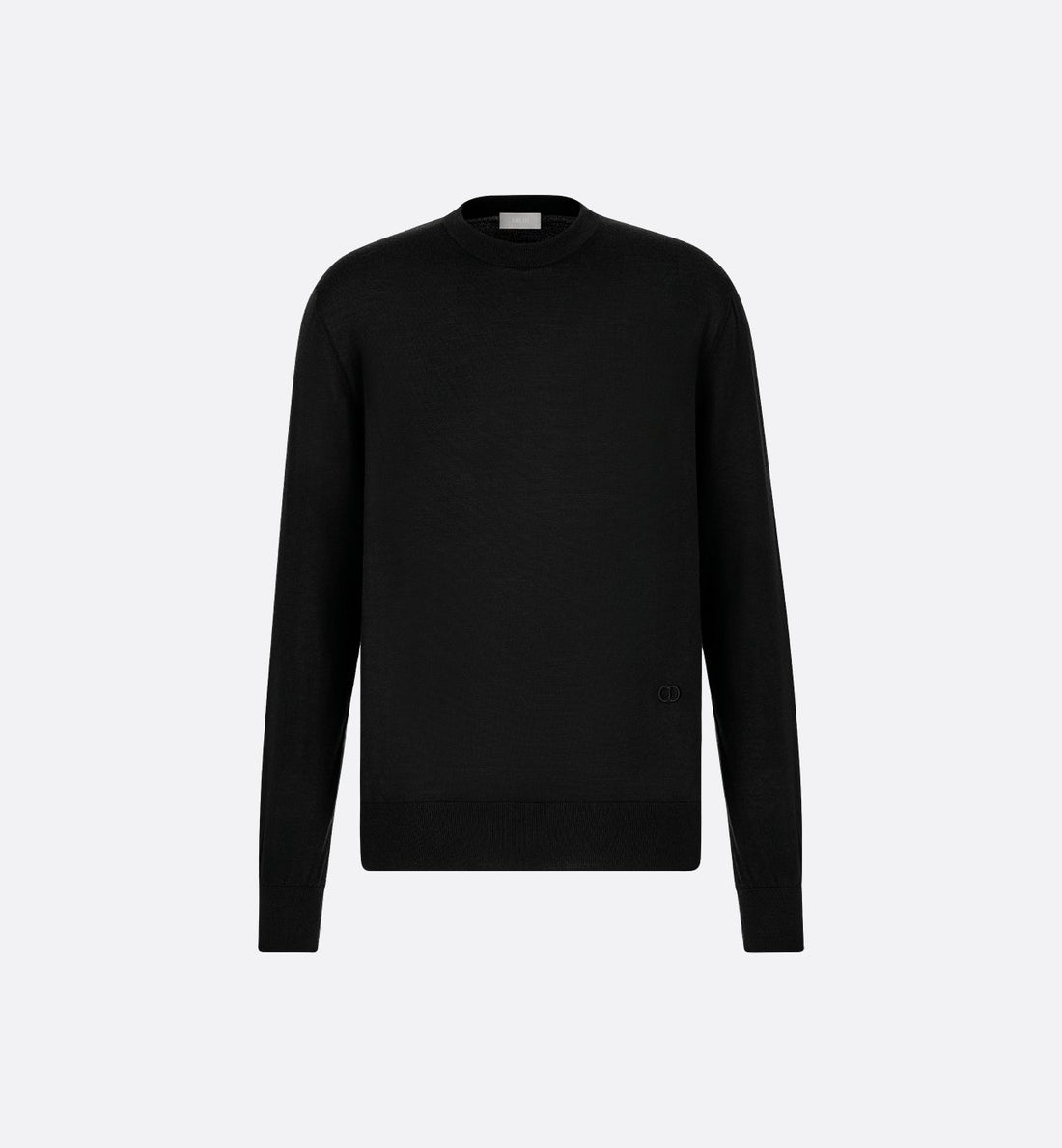 Sweater With Cd Icon Signature Black Cashmere Jersey