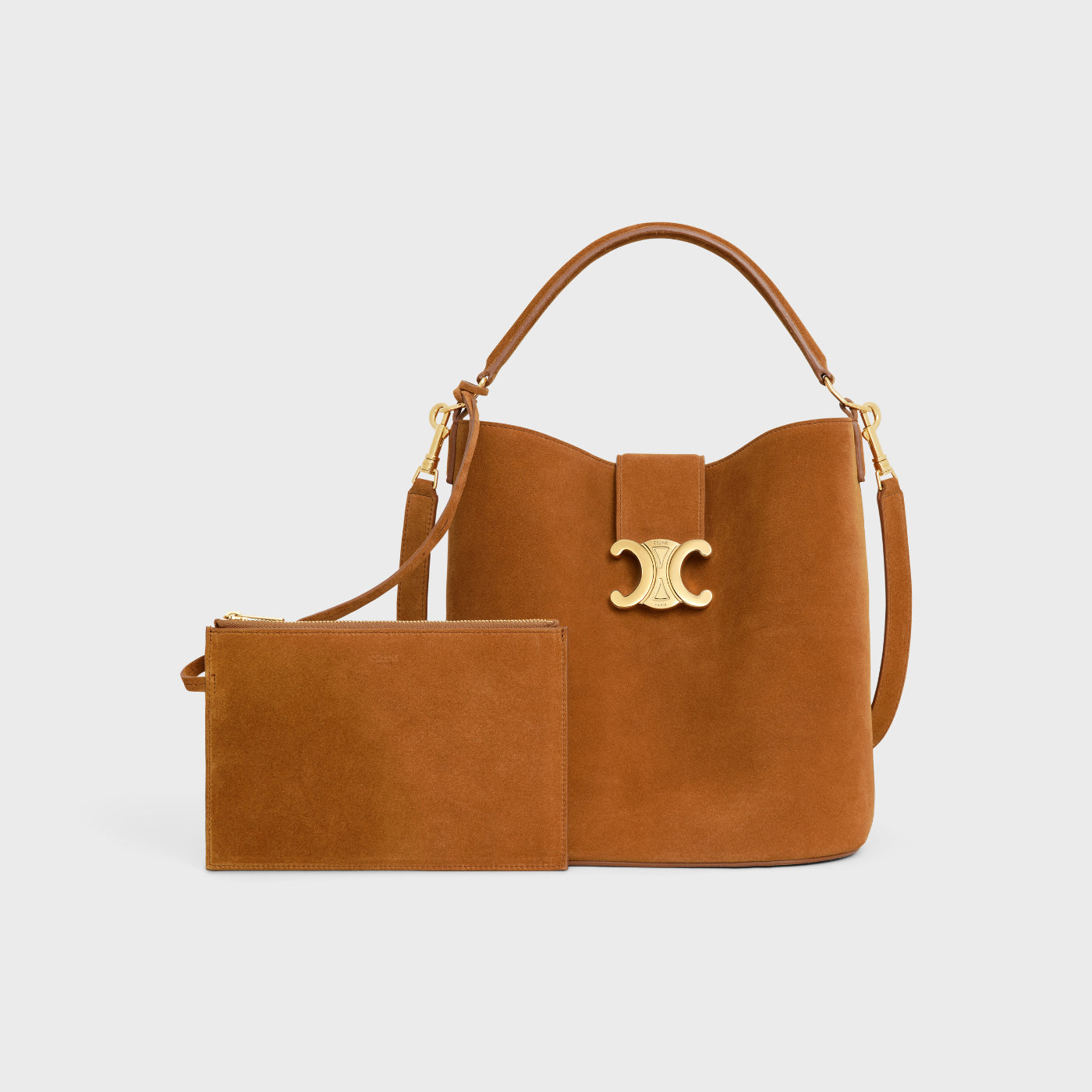 Medium Louise Bag In Suede Calfskin