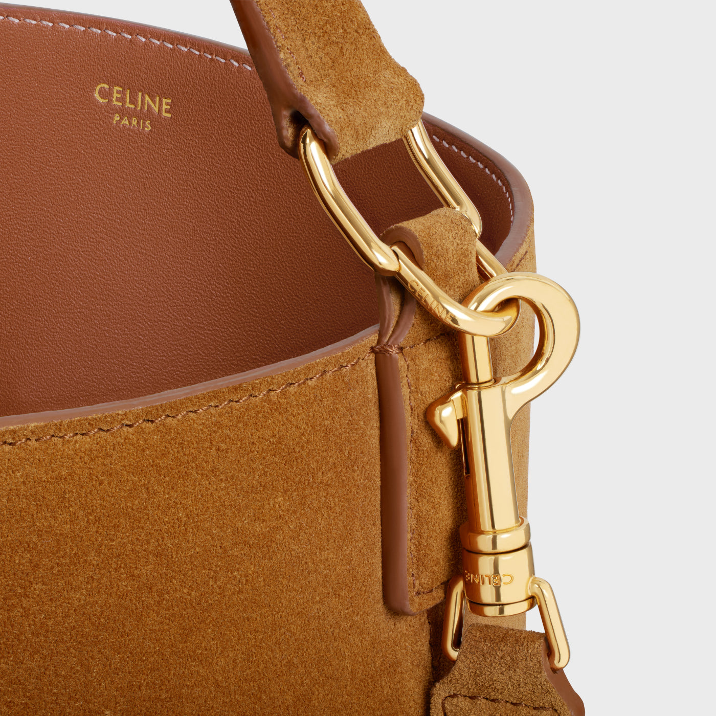 Medium Louise Bag In Suede Calfskin