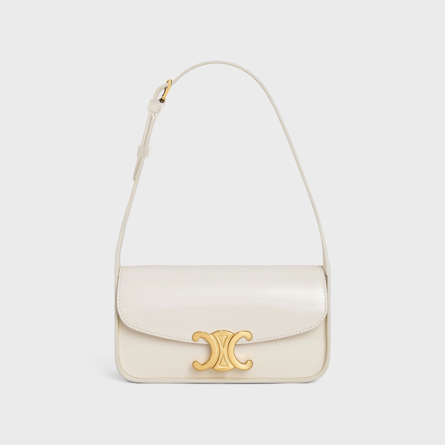 Shoulder Bag Terence In Patent Calfskin