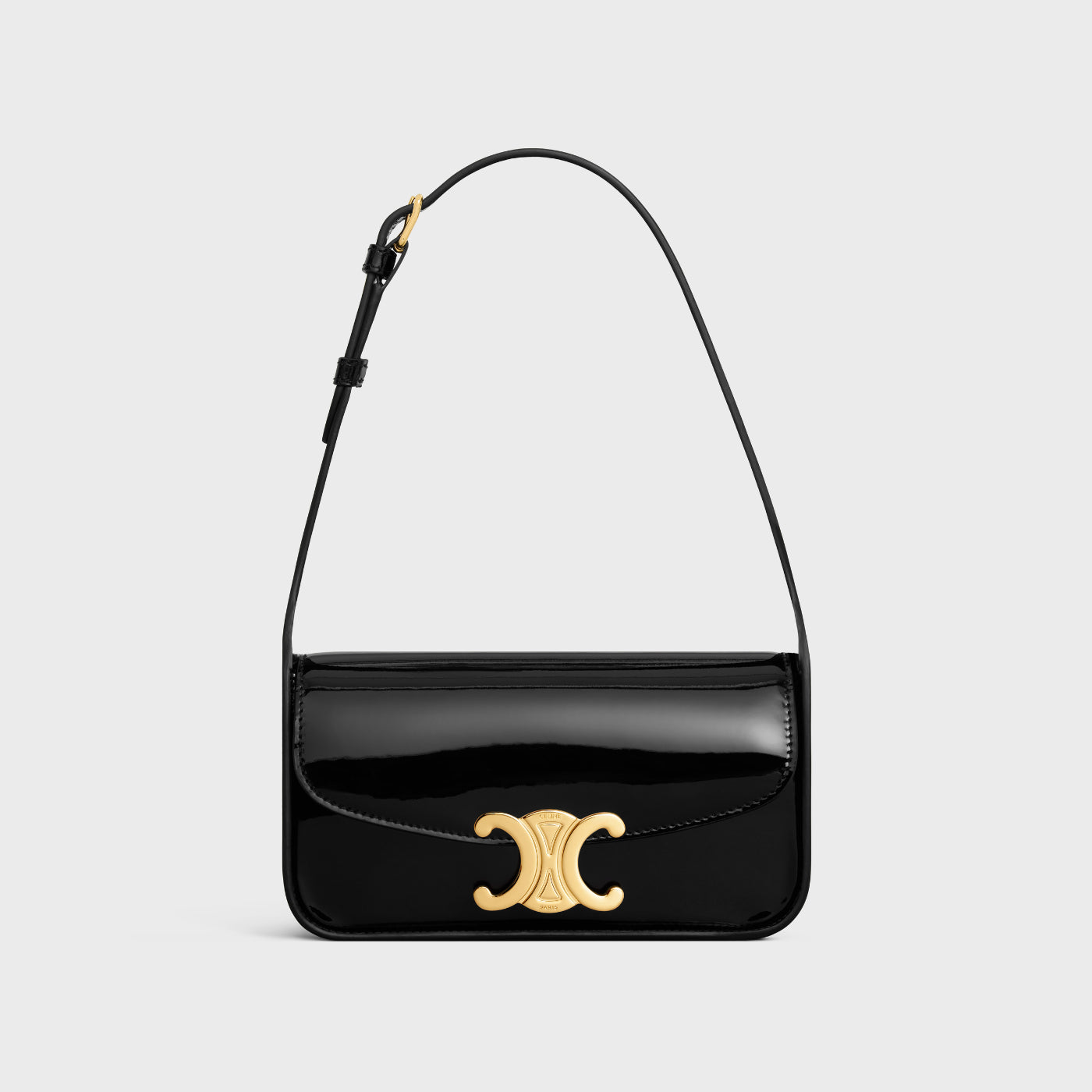 Shoulder Bag Terence In Patent Calfskin