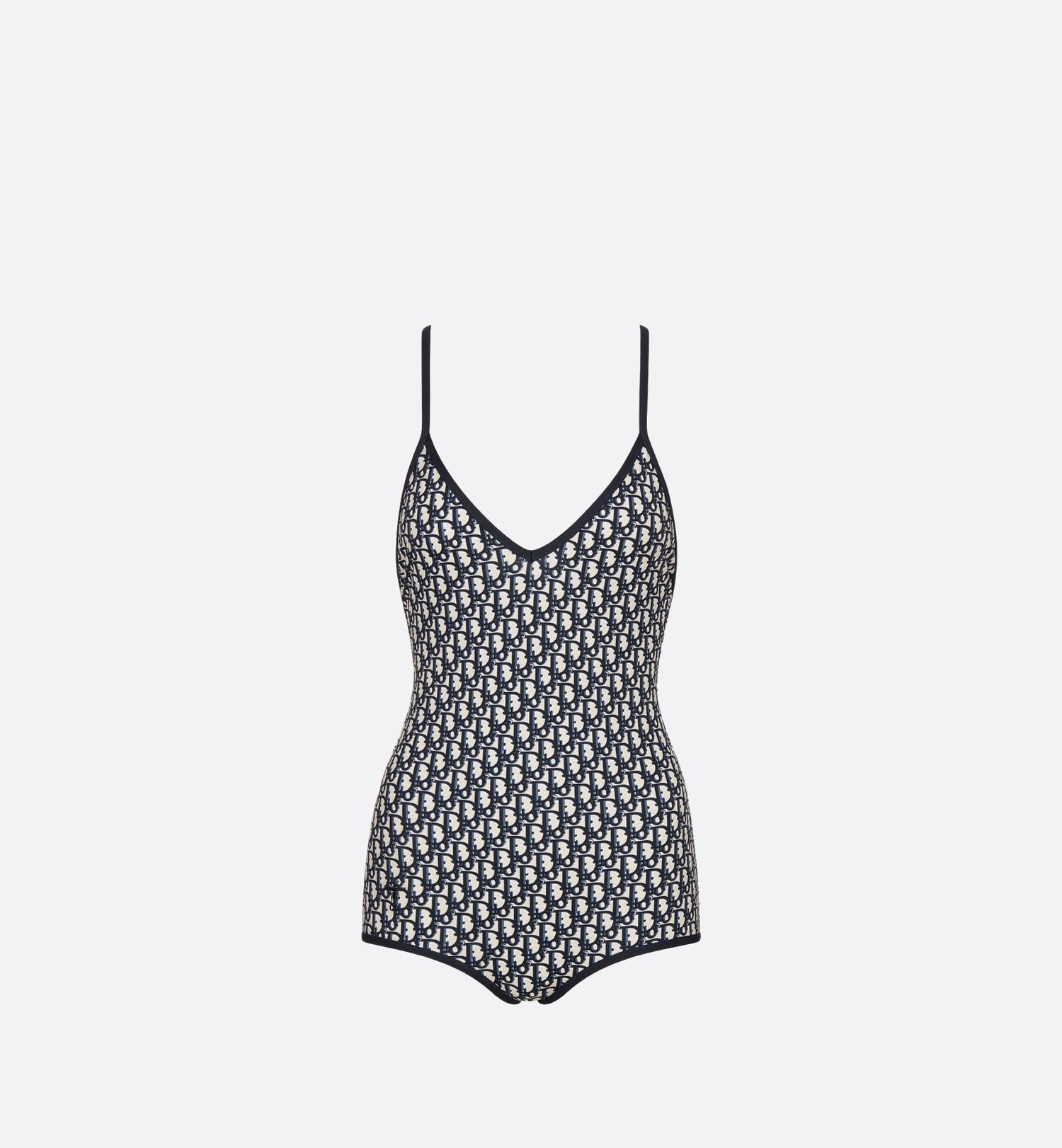 One-Piece Swimsuit Blue Dior Oblique Technical Fabric