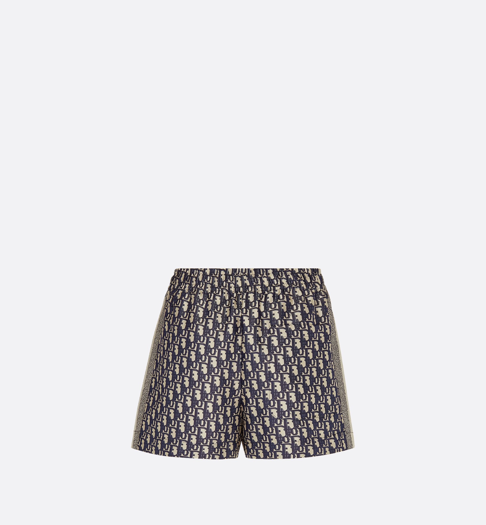 Dior Chez Moi Shorts Blue Dior Oblique Silk Twill