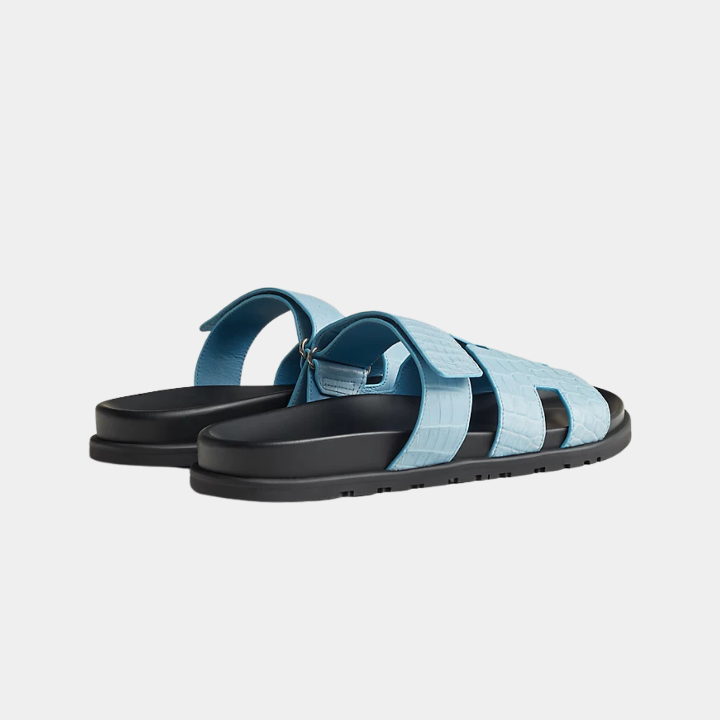 Chypre Sandal - Bleu Cameo Crocodile