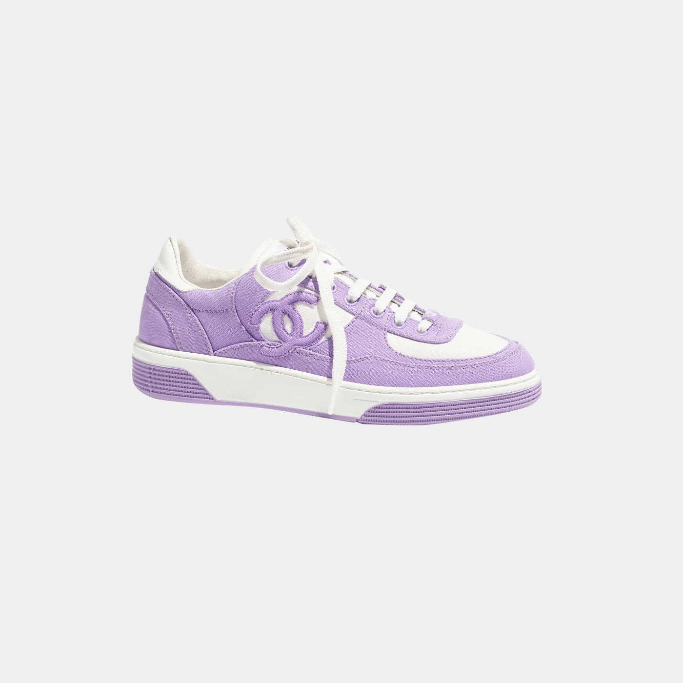 Trainers - Cotton Purple &amp; White