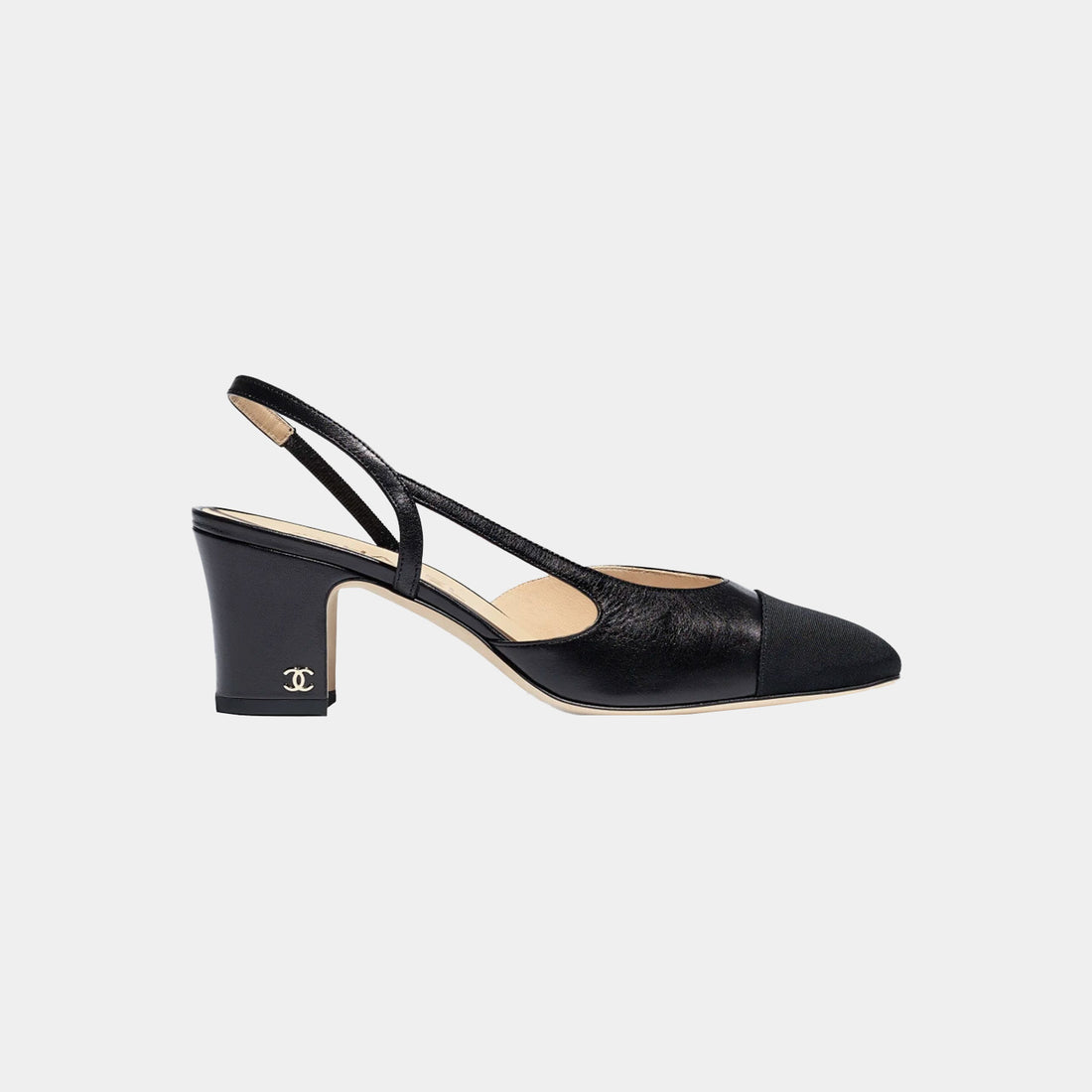 Slingback - Goatskin &amp; Grosgrain Black