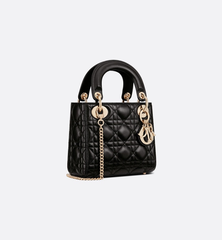 Mini Lady Dior Bag • Black Cannage Lambskin