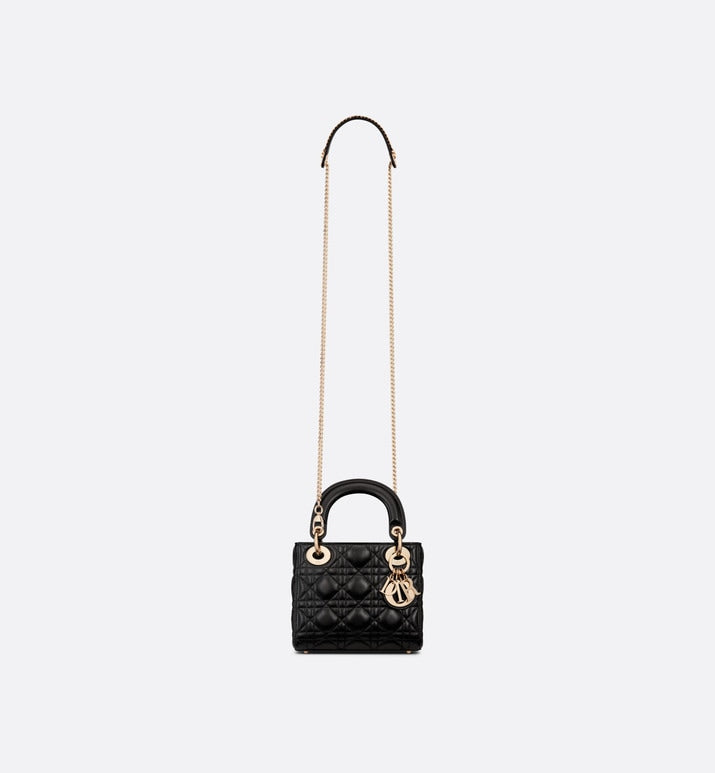 Mini Lady Dior Bag • Black Cannage Lambskin