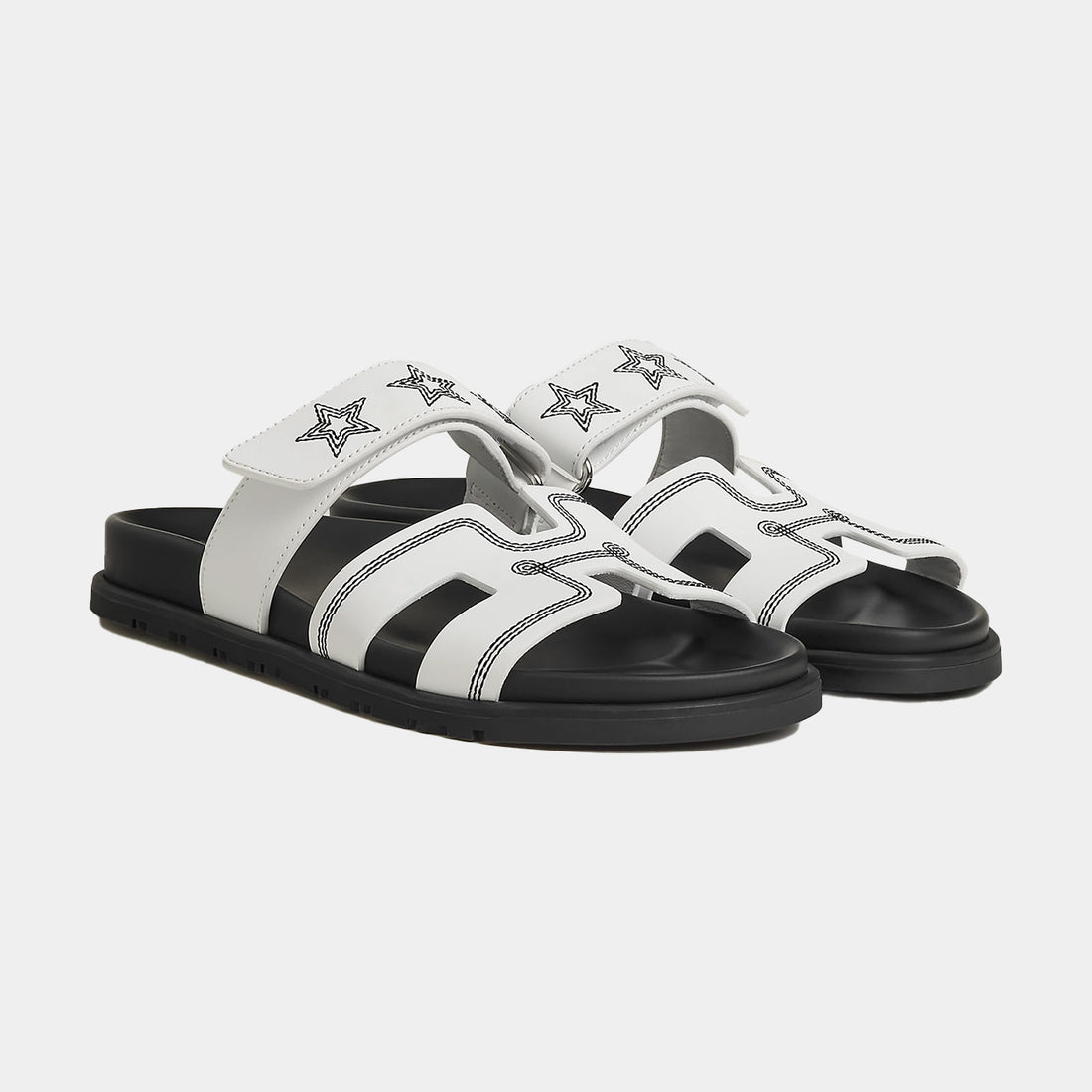 Chypre Sandal - Blanc Stars