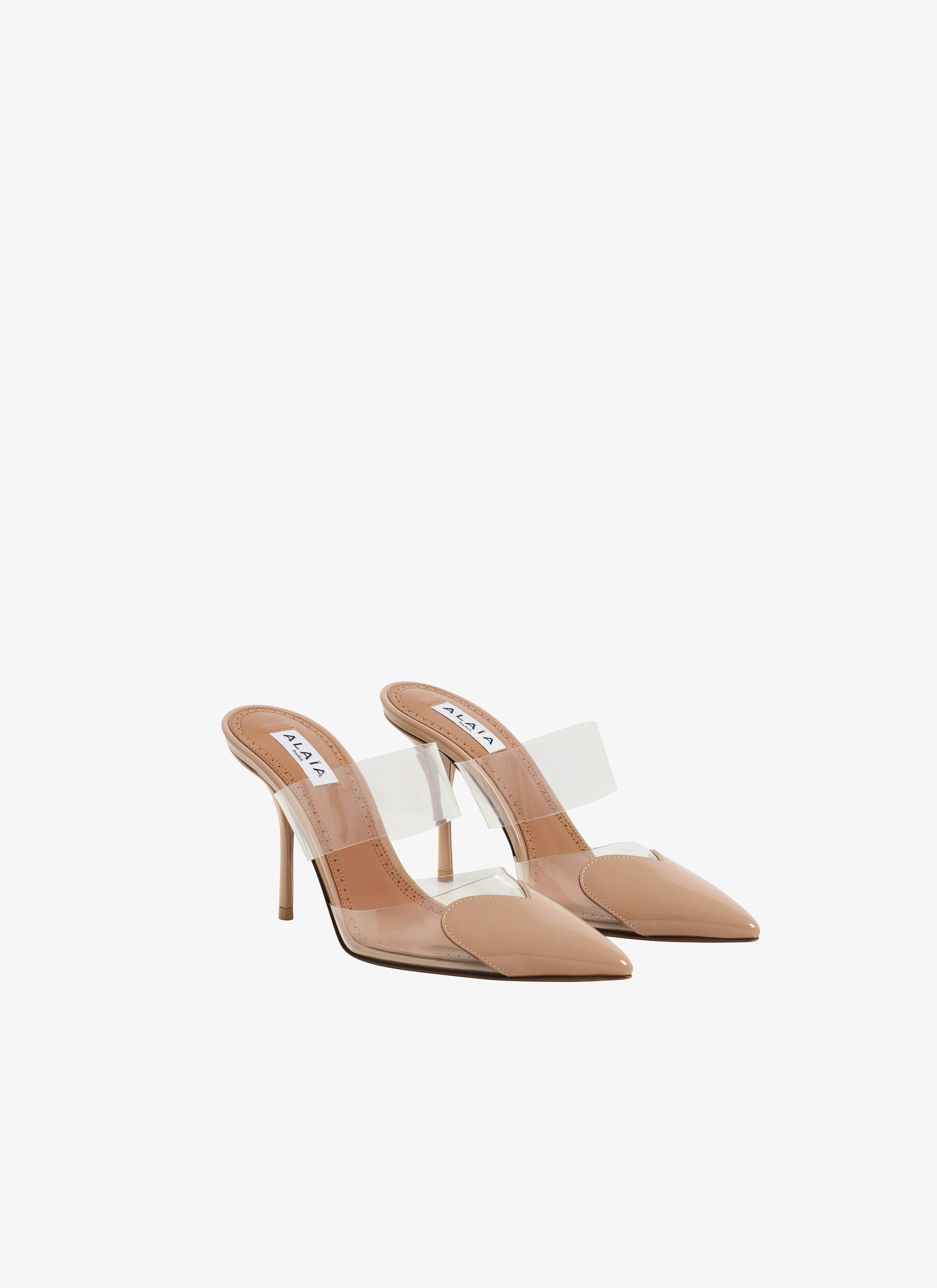 Le Cœur Mules In Patent Calfskin