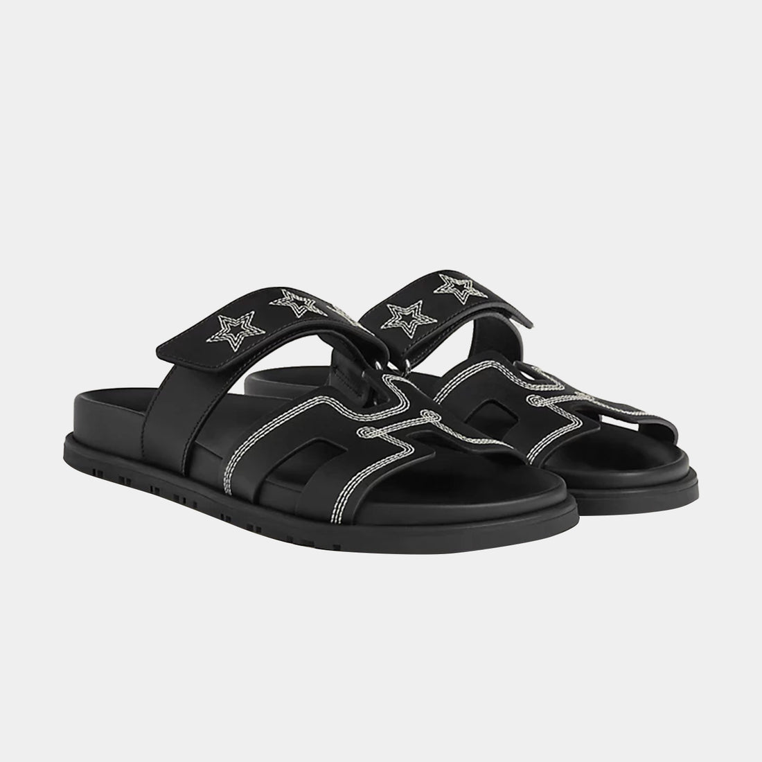 Chypre Sandal - Black Stars