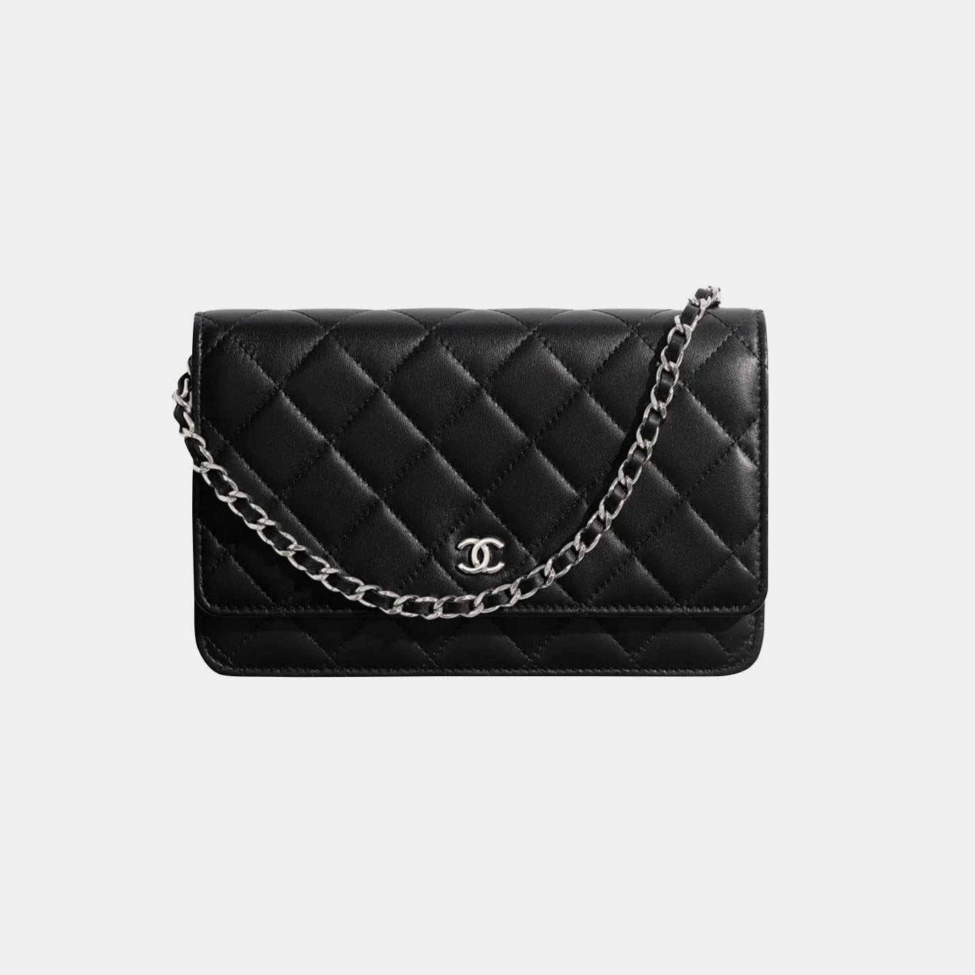 CLASSIC - WALLET ON CHAIN CAVIAR LEATHER