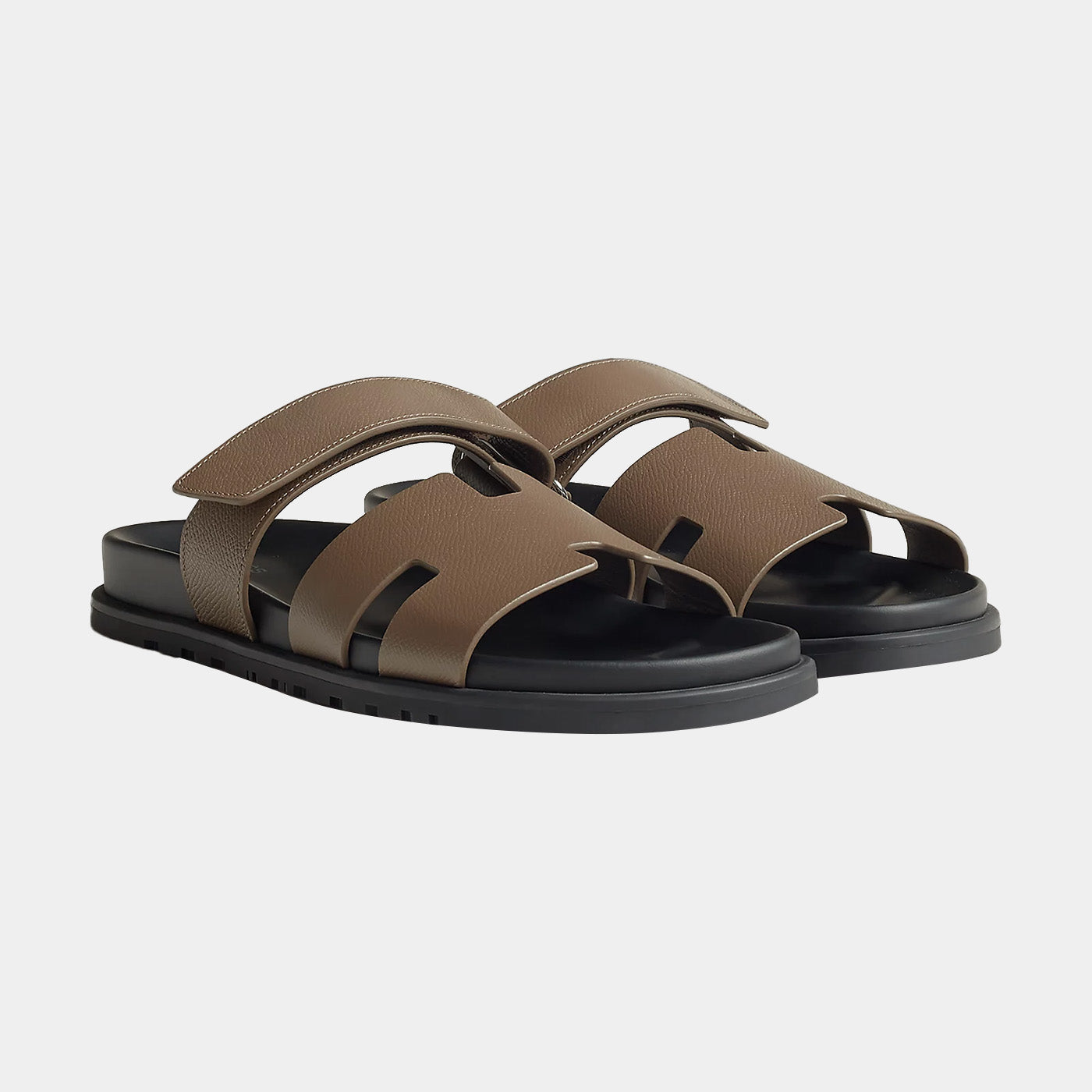 Chypre Sandal - Etoupe Leather