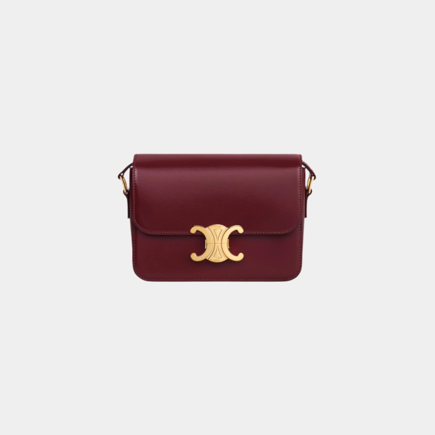 Teen Triomphe Bag In Shiny Calfskin