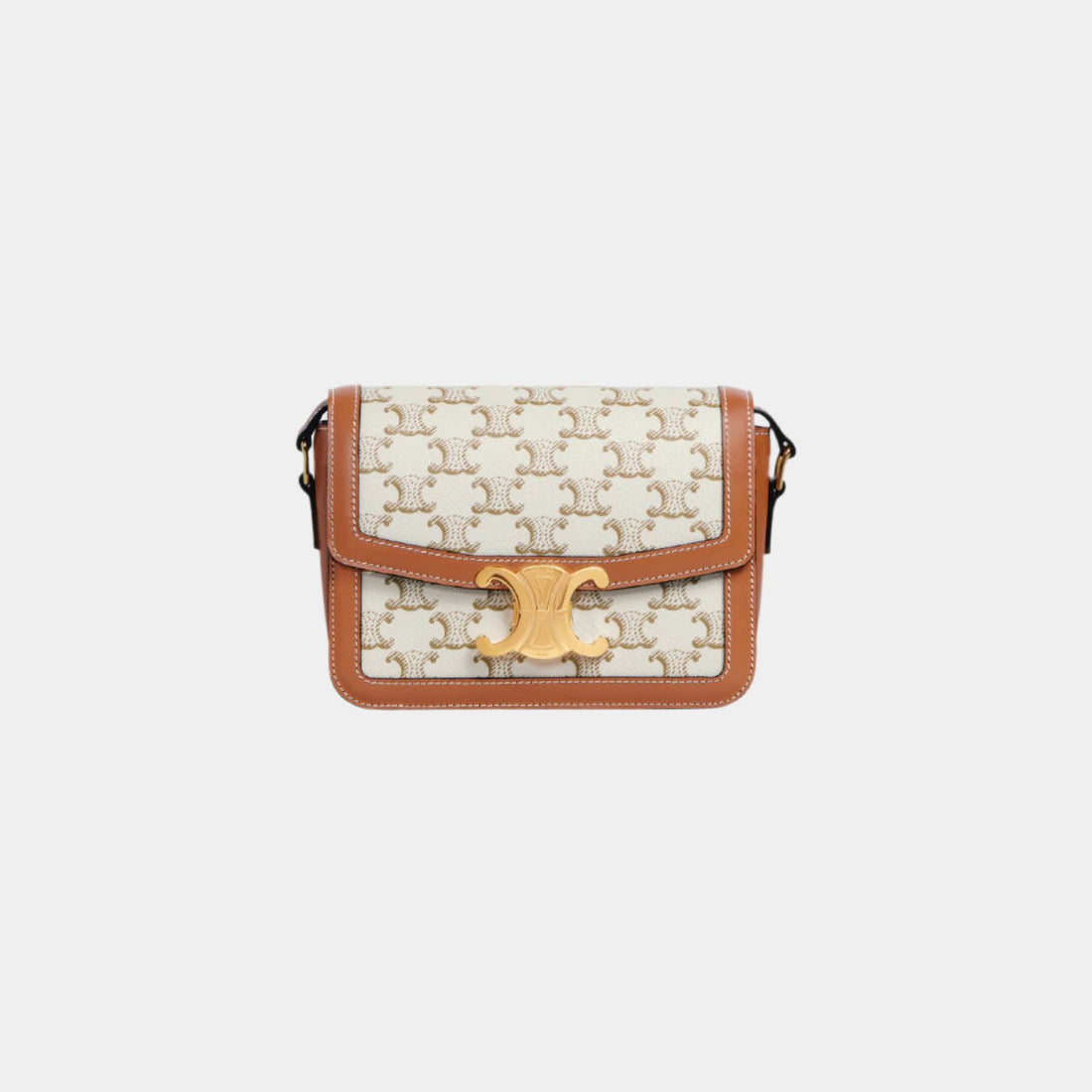 Teen Triomphe Bag In Triomphe Canvas And Calfskin