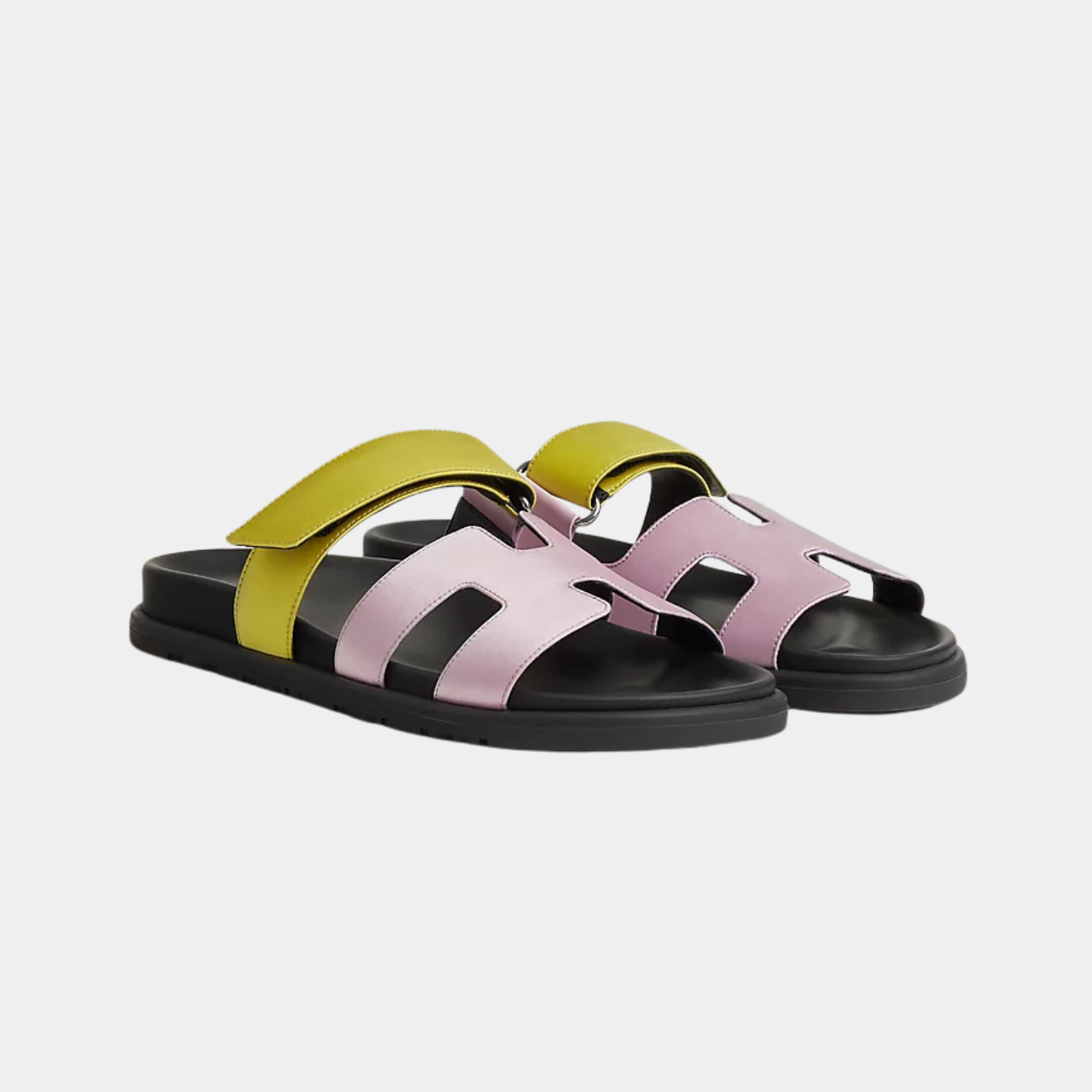 Chypre Sandal -  Violet Pétale / Vert Lime