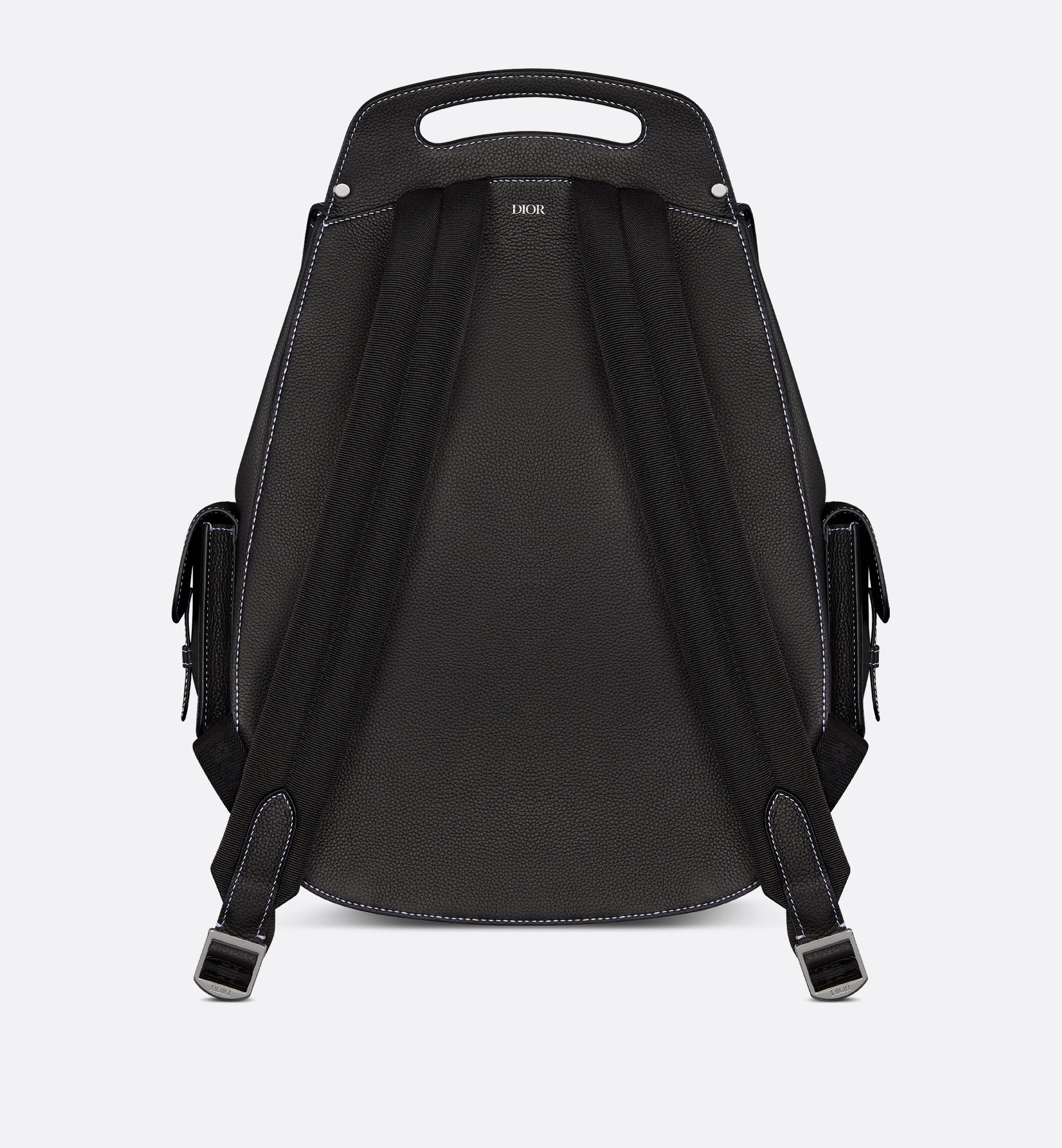 Maxi Gallop Backpack Black Grained Calfskin