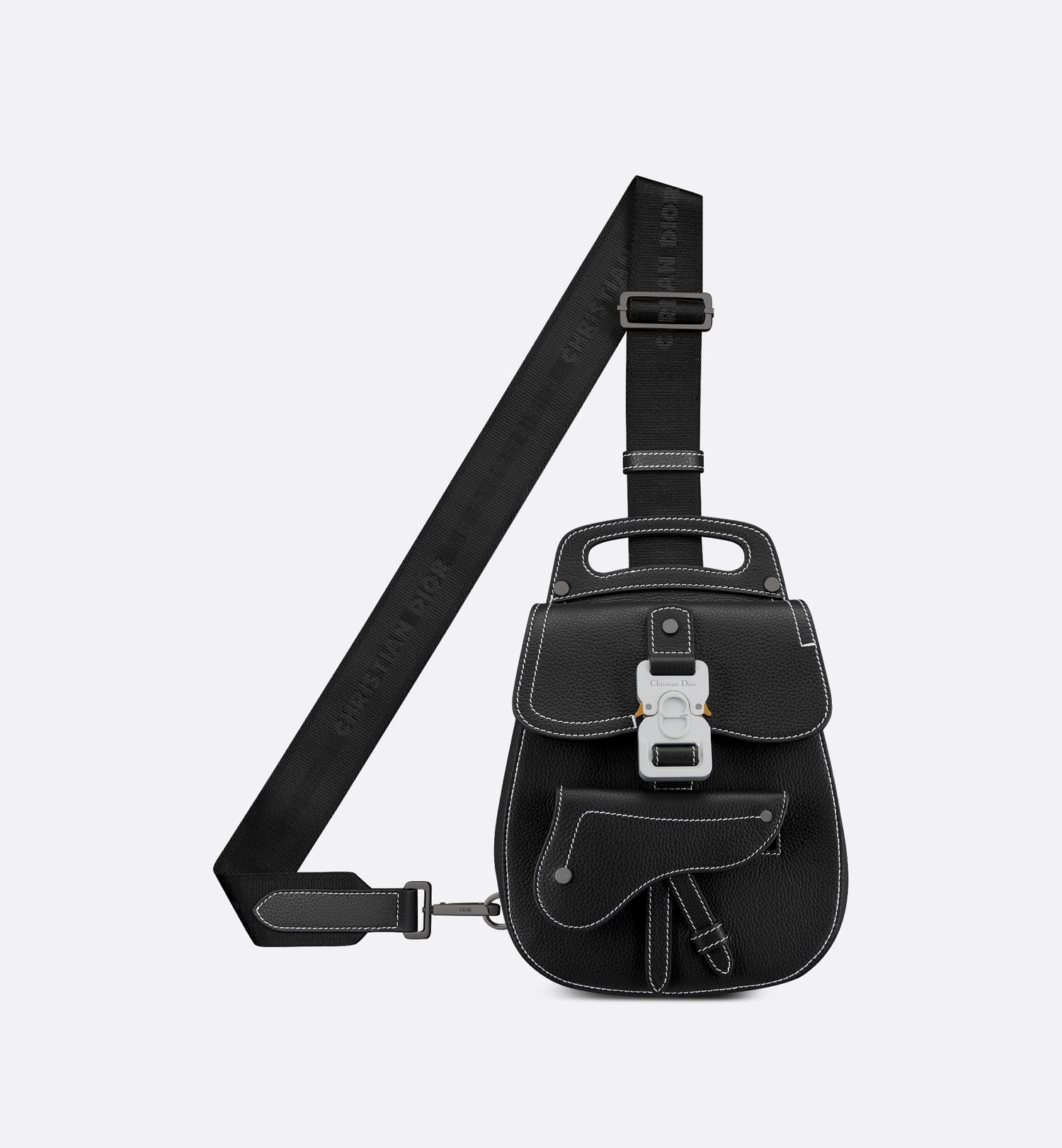 Gallop Sling Bag Black Grained Calfskin