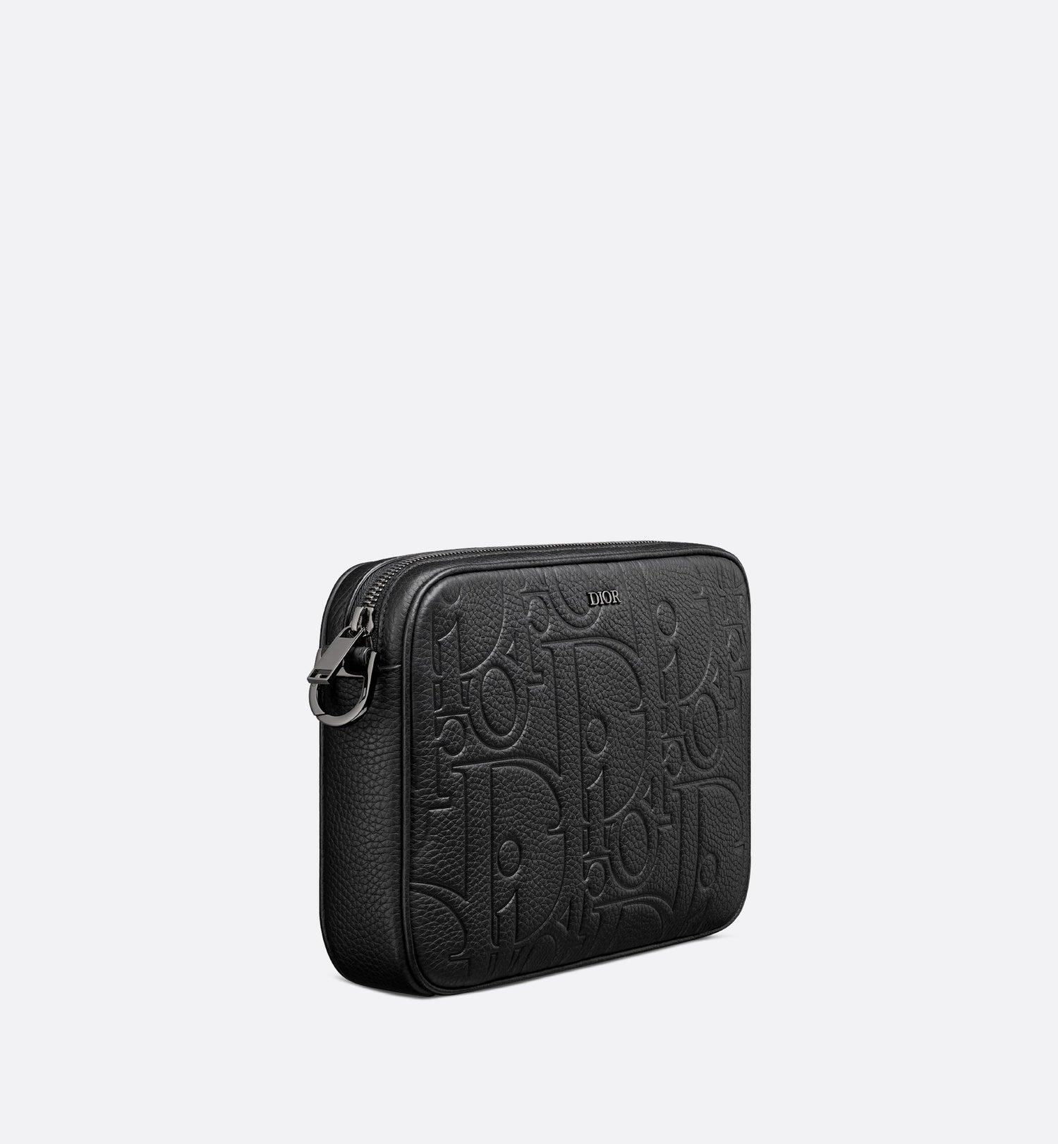 Saddle Triple Pouch Black Dior Gravity Leather And Black Grained Calfskin