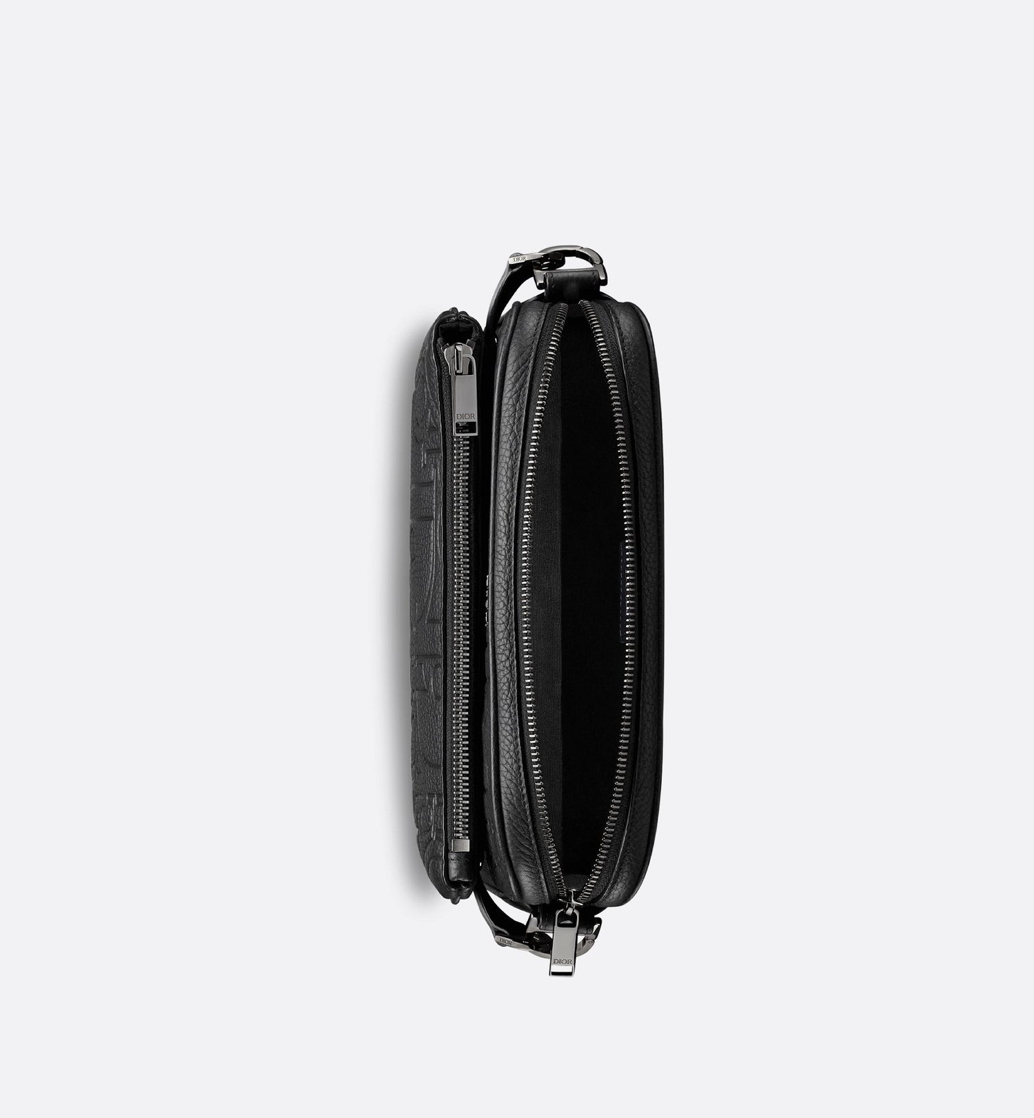 Saddle Triple Pouch Black Dior Gravity Leather And Black Grained Calfskin