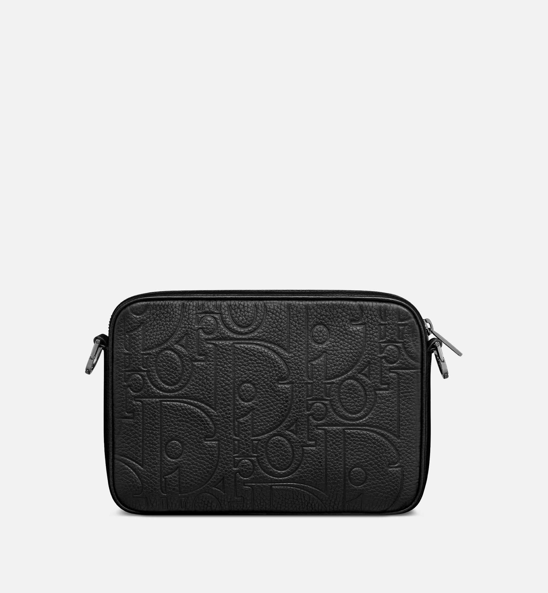 Saddle Triple Pouch Black Dior Gravity Leather And Black Grained Calfskin