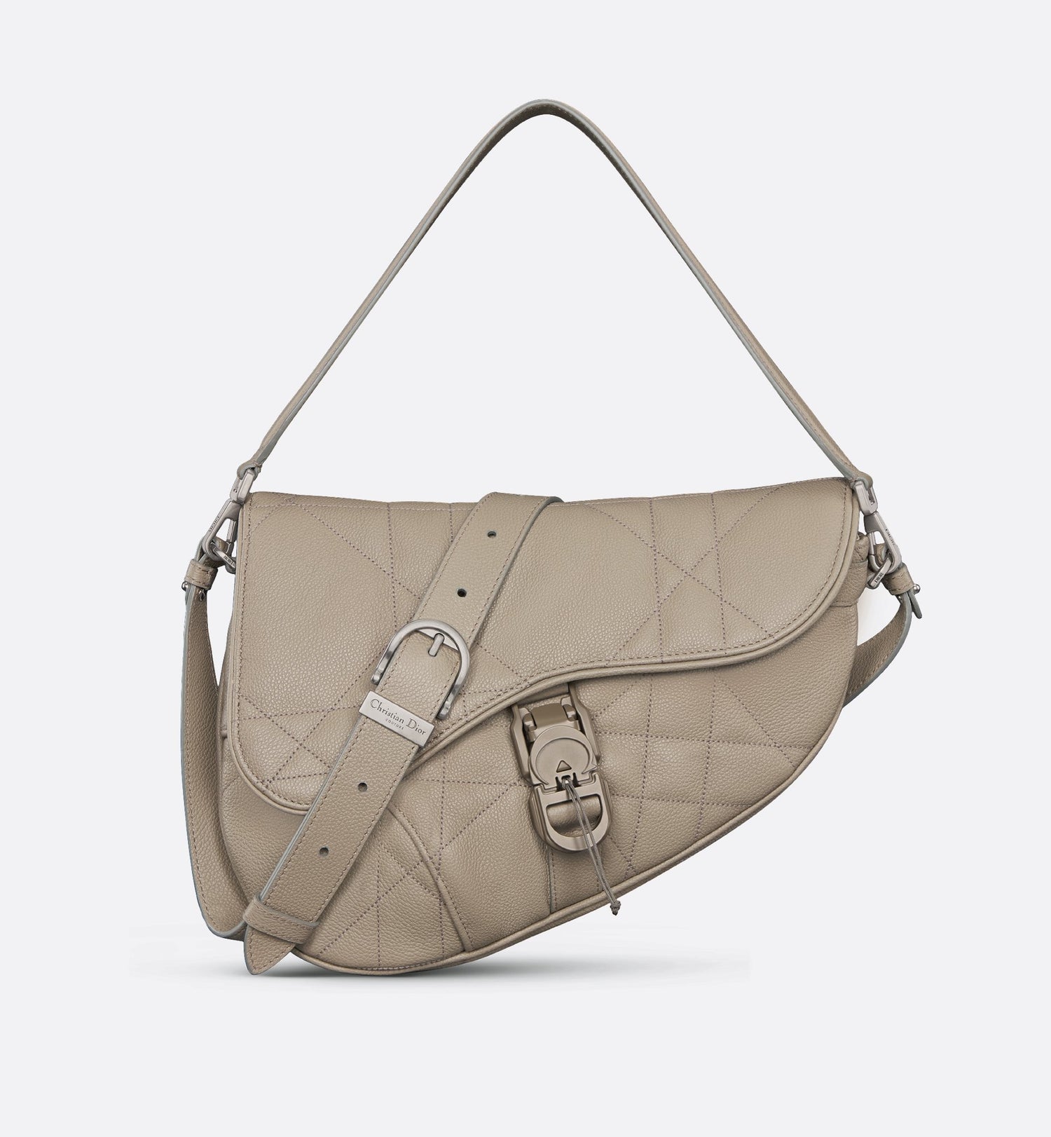 Saddle Twin Bag Beige Maxicannage Calfskin