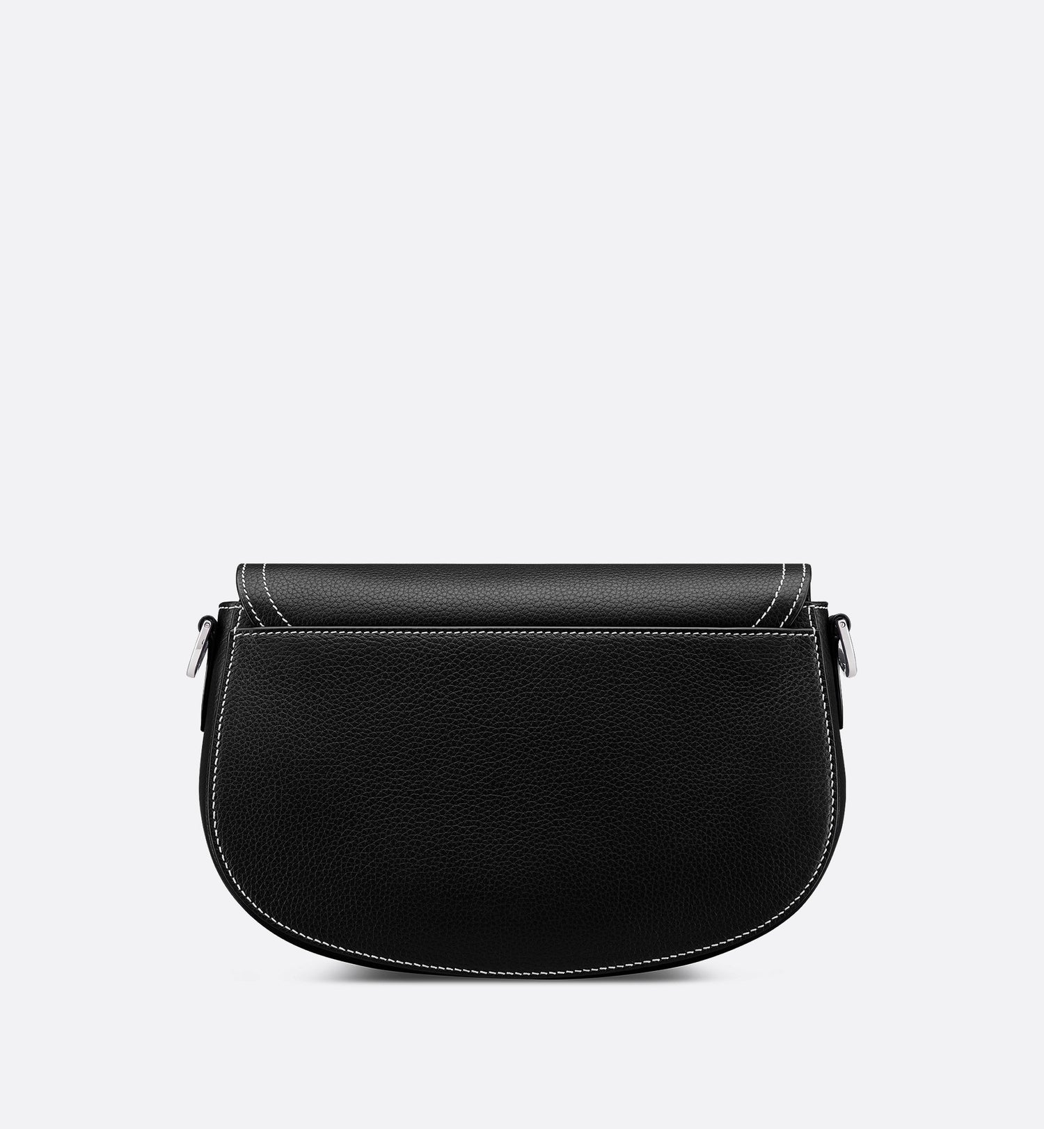 Saddle Messenger Bag Black Grained Calfskin