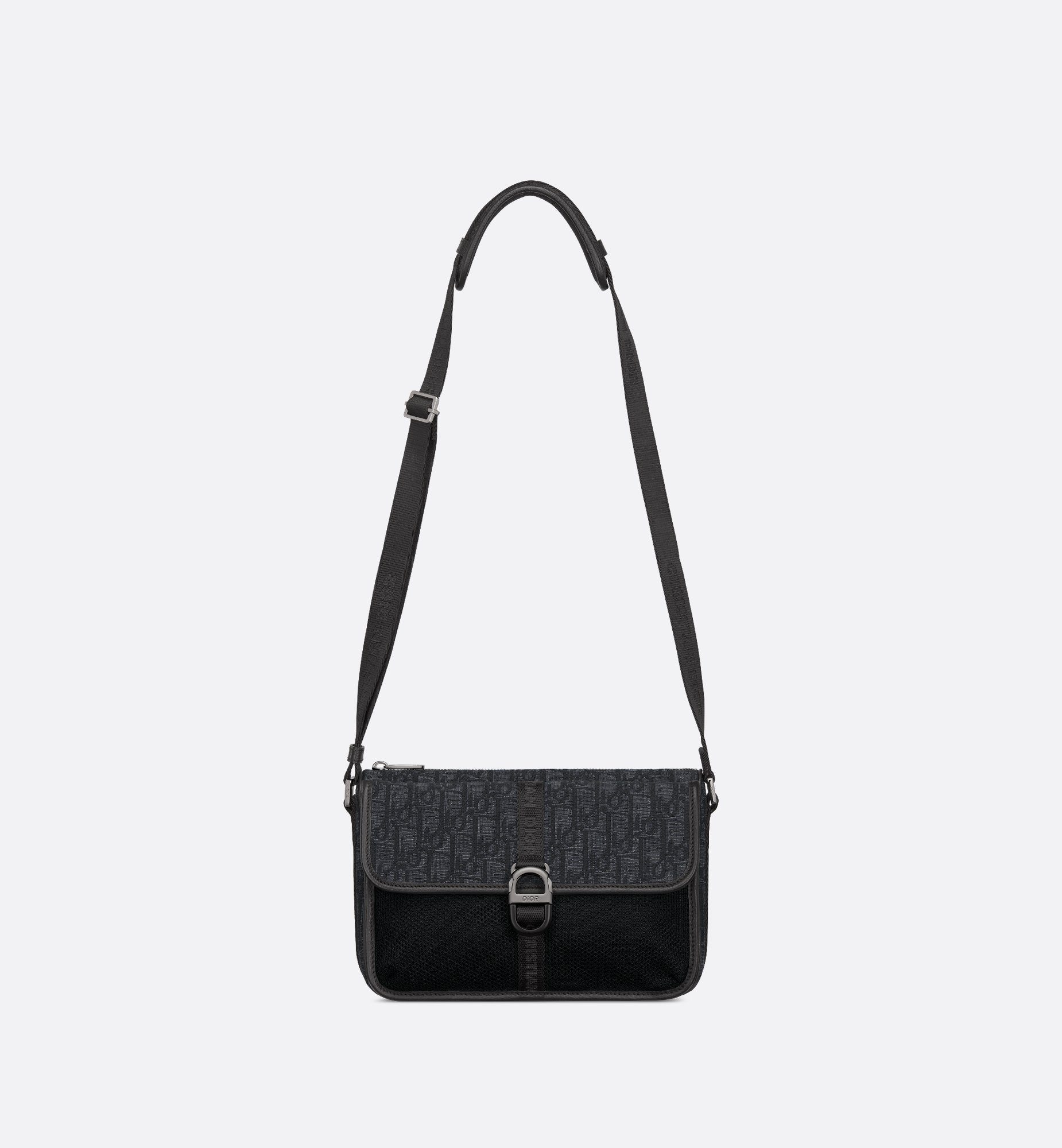 8 Bag With Strap Black Dior Oblique Jacquard