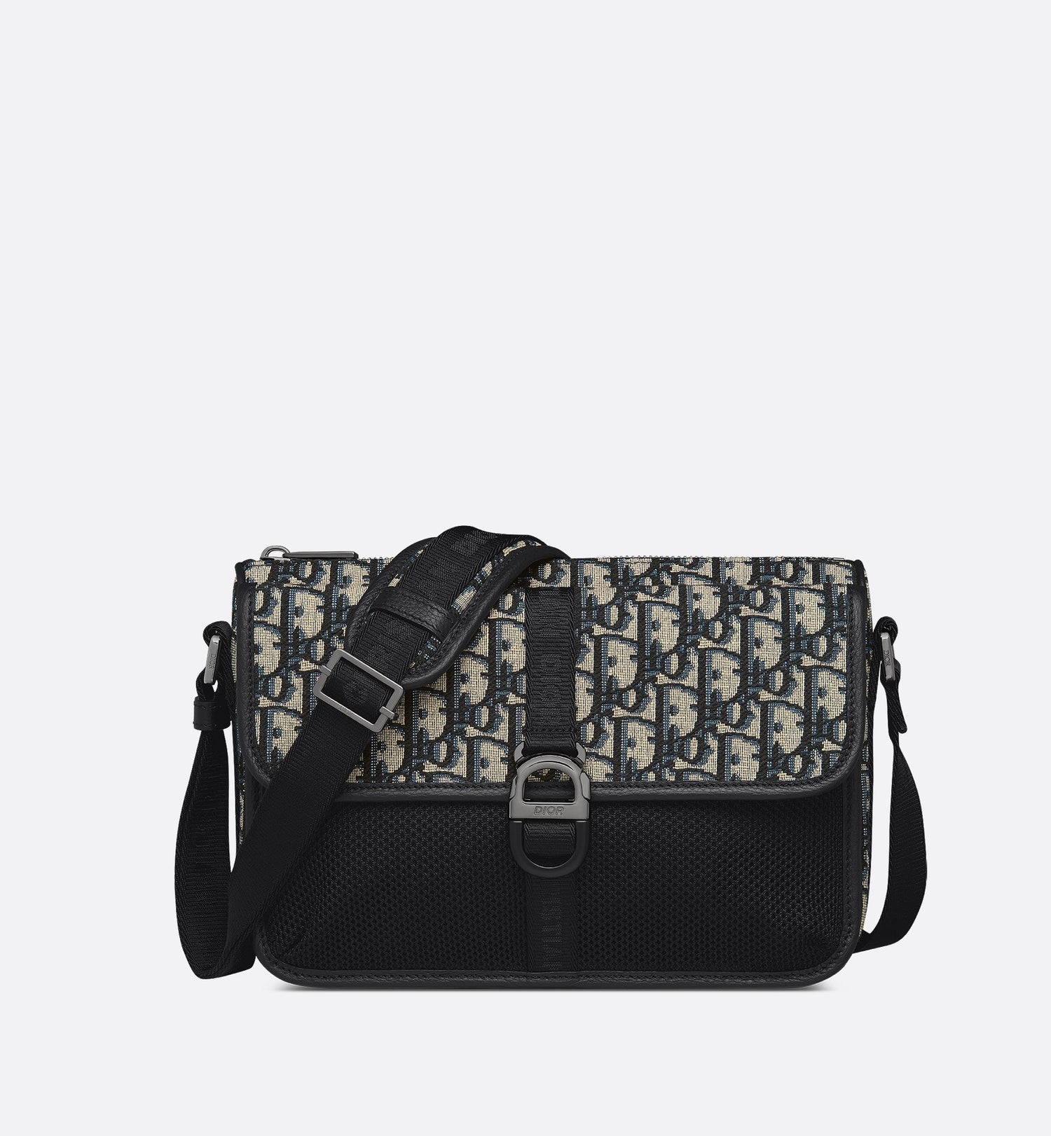 8 Bag With Strap Beige And Black Dior Oblique Jacquard