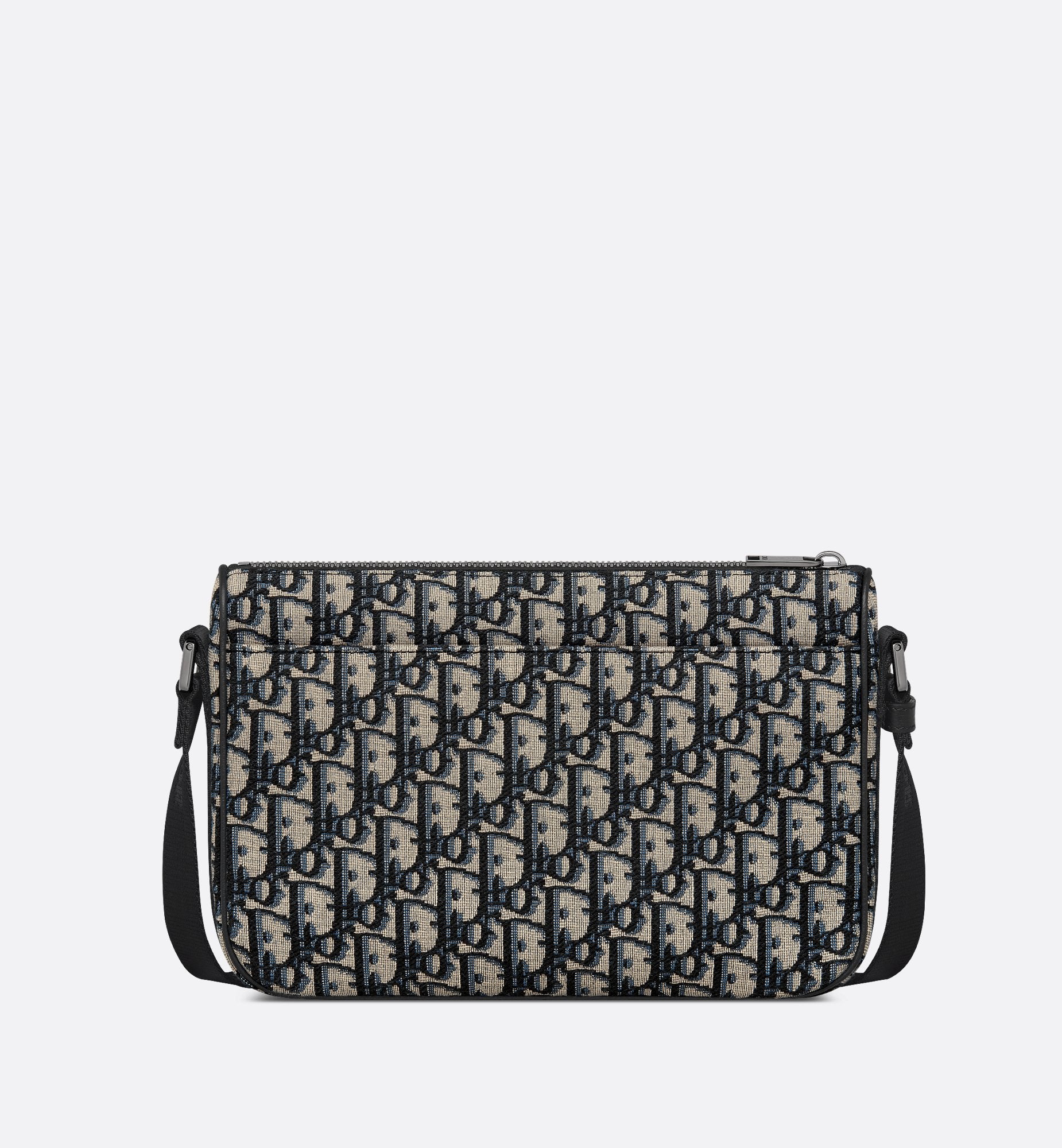 8 Bag With Strap Beige And Black Dior Oblique Jacquard