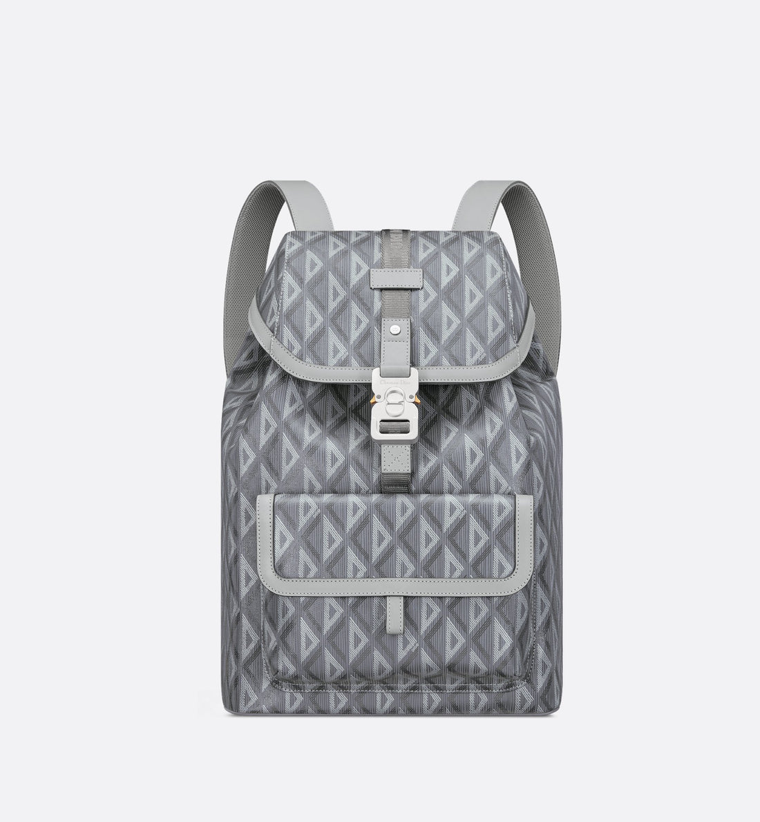 Small Dior Hit The Road Backpack Dior Gray Coated Cotton Canvas With Cd Diamond Print And Dior Gray Smooth Calfskin