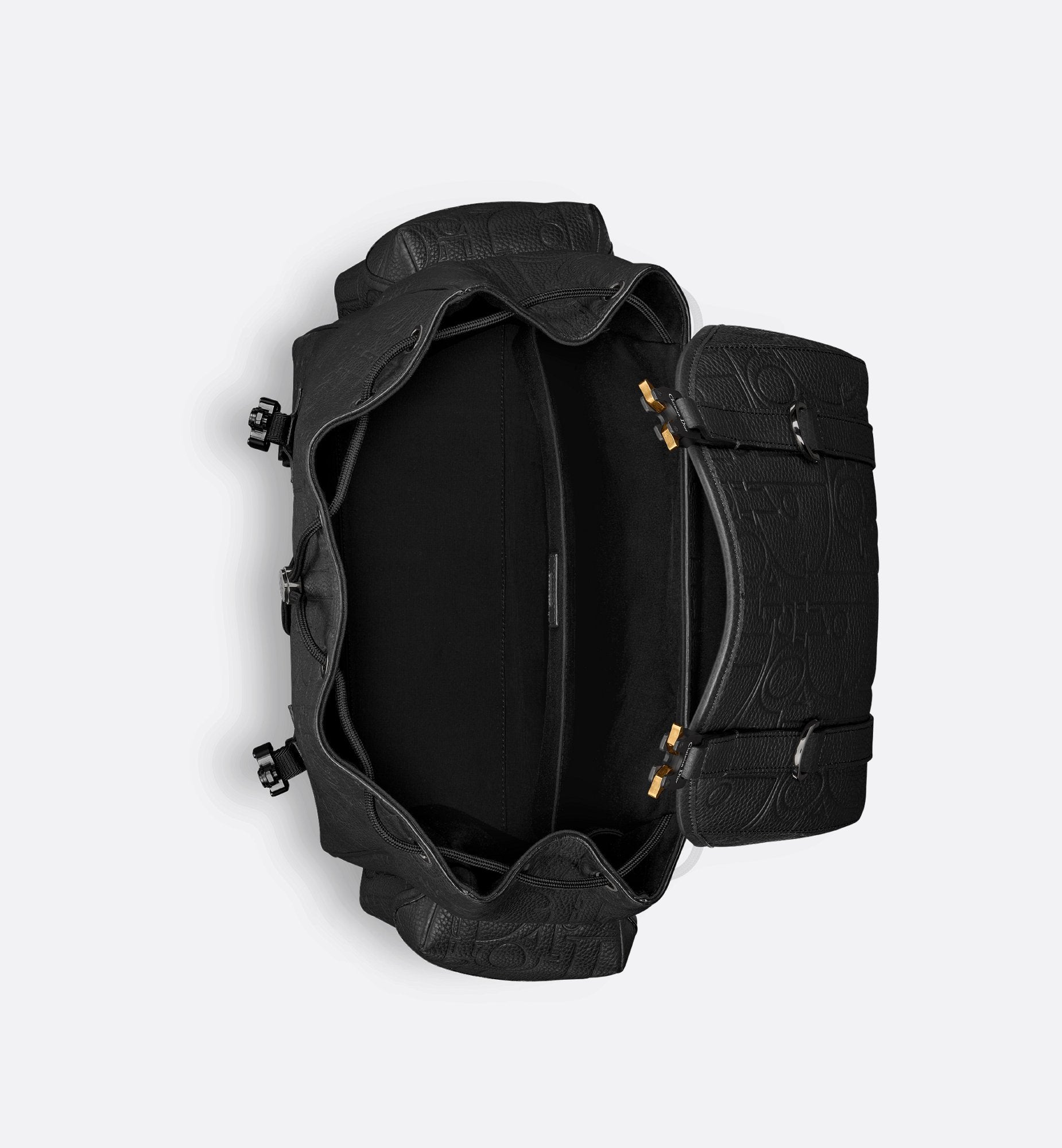 Hit The Road Backpack With Flap Black Dior Gravity Leather And Black Grained Calfskin