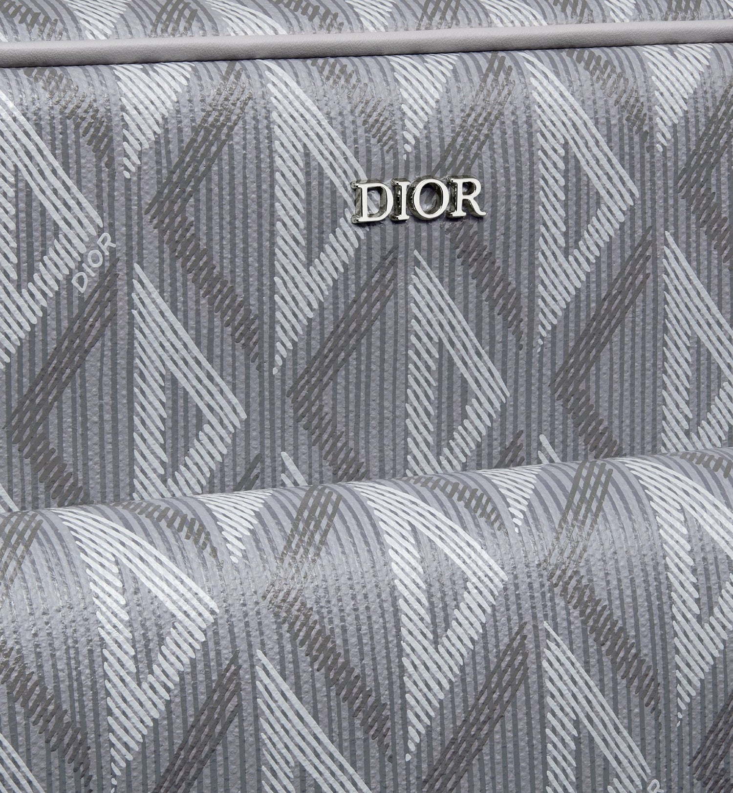 Hit The Road Pet Carrier Bag Dior Gray Coated Cotton Canvas With Cd Diamond Print