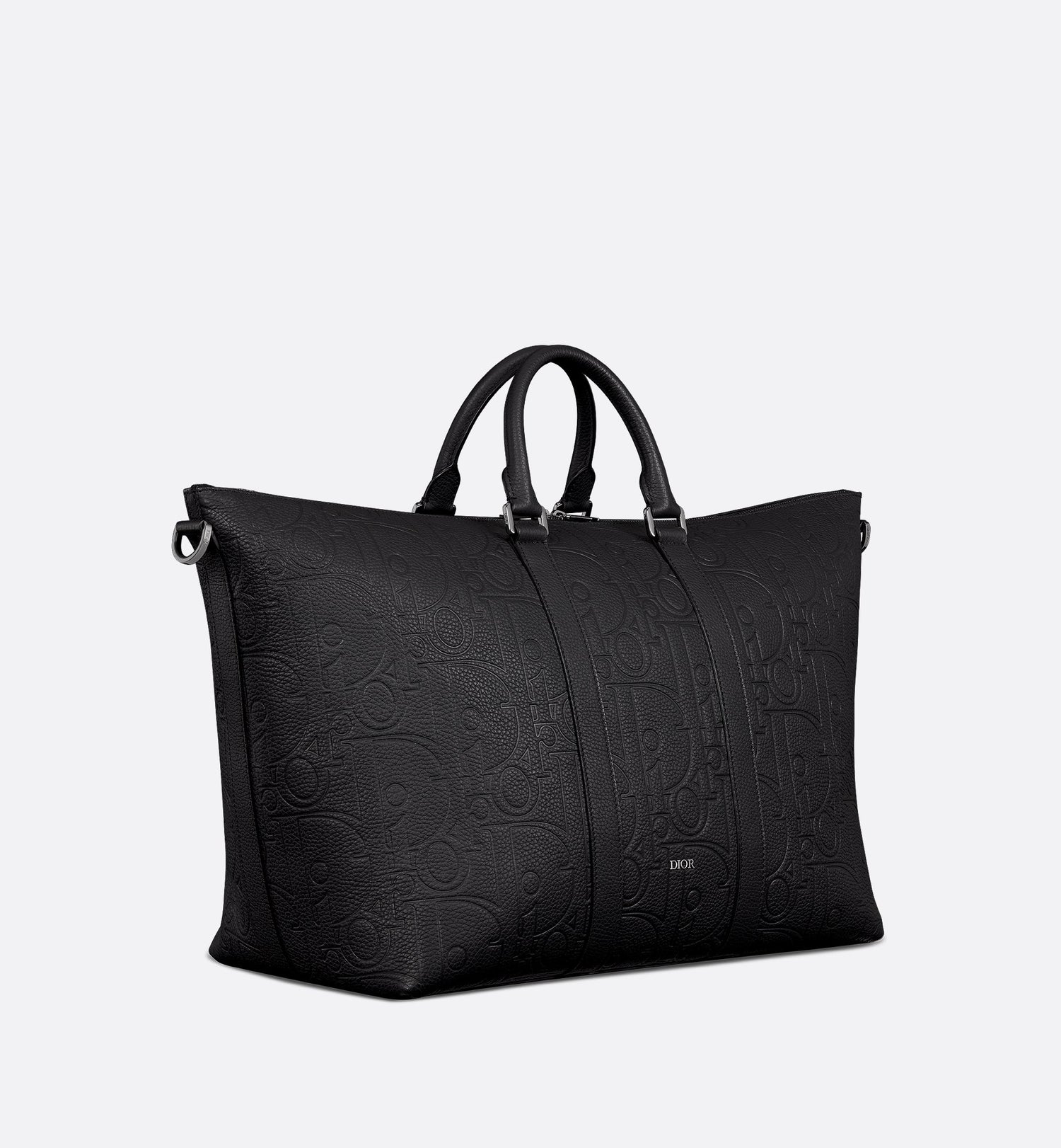 Weekender 40 Black Dior Gravity Leather And Black Grained Calfskin