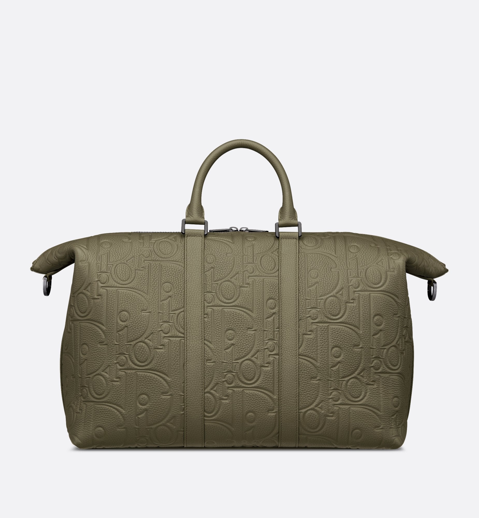 Weekender 40 Khaki Dior Gravity Leather And Khaki Grained Calfskin