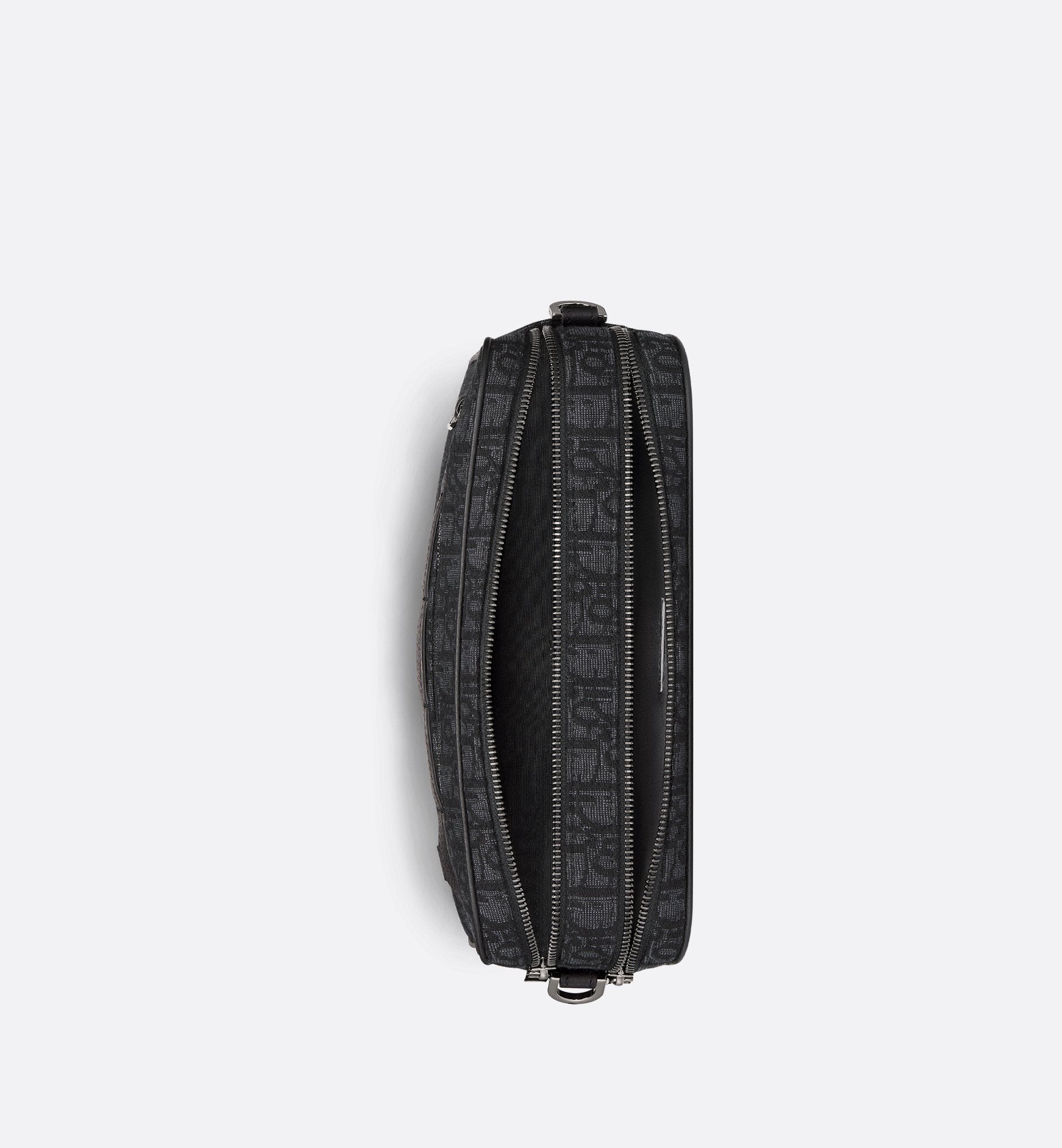 Dior Maxi Safari Bag With Strap Black Dior Oblique Jacquard Dior Maxi Safari Bag With Strap Black Dior Oblique Jacquard