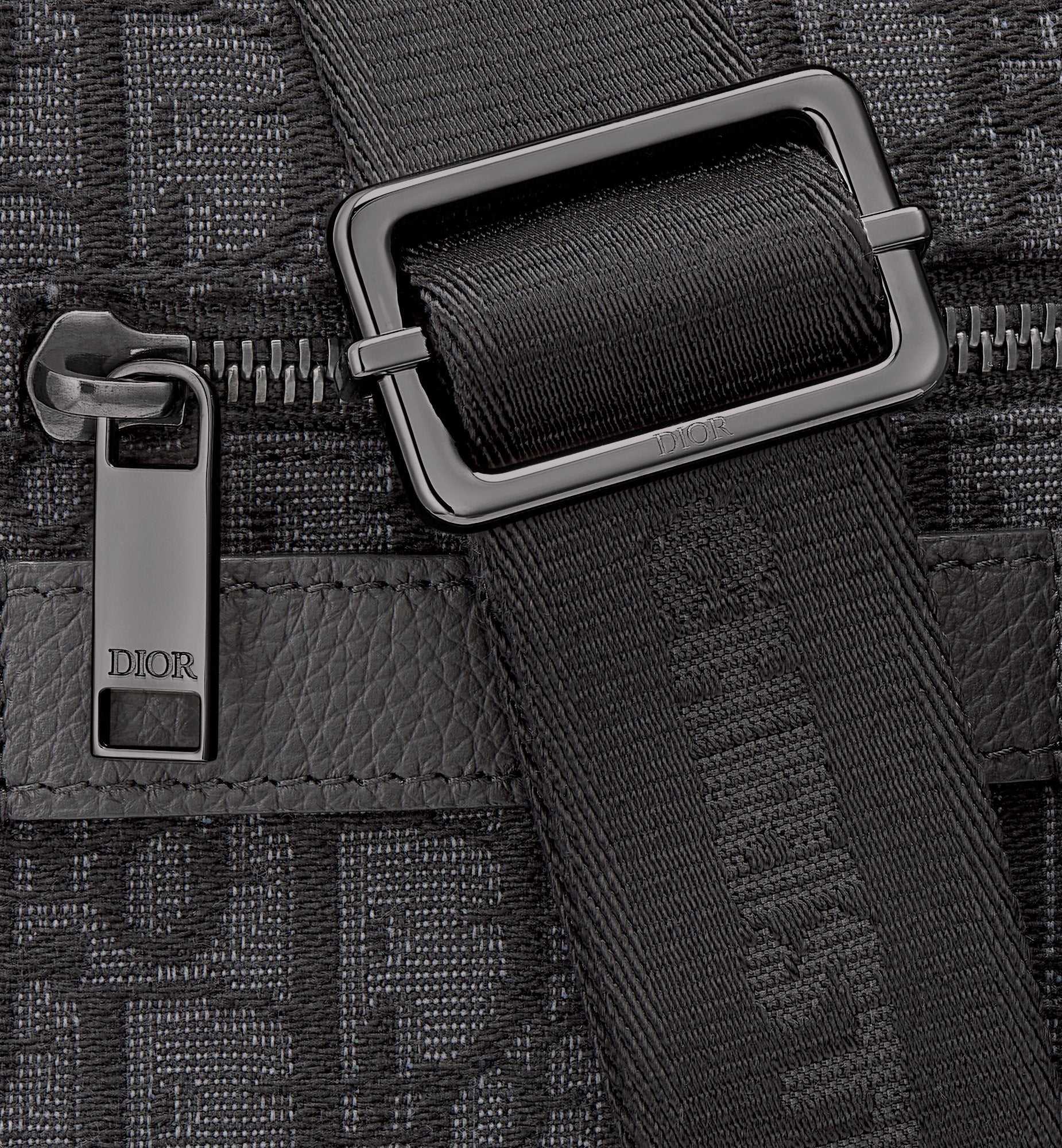 Dior Maxi Safari Bag With Strap Black Dior Oblique Jacquard Dior Maxi Safari Bag With Strap Black Dior Oblique Jacquard