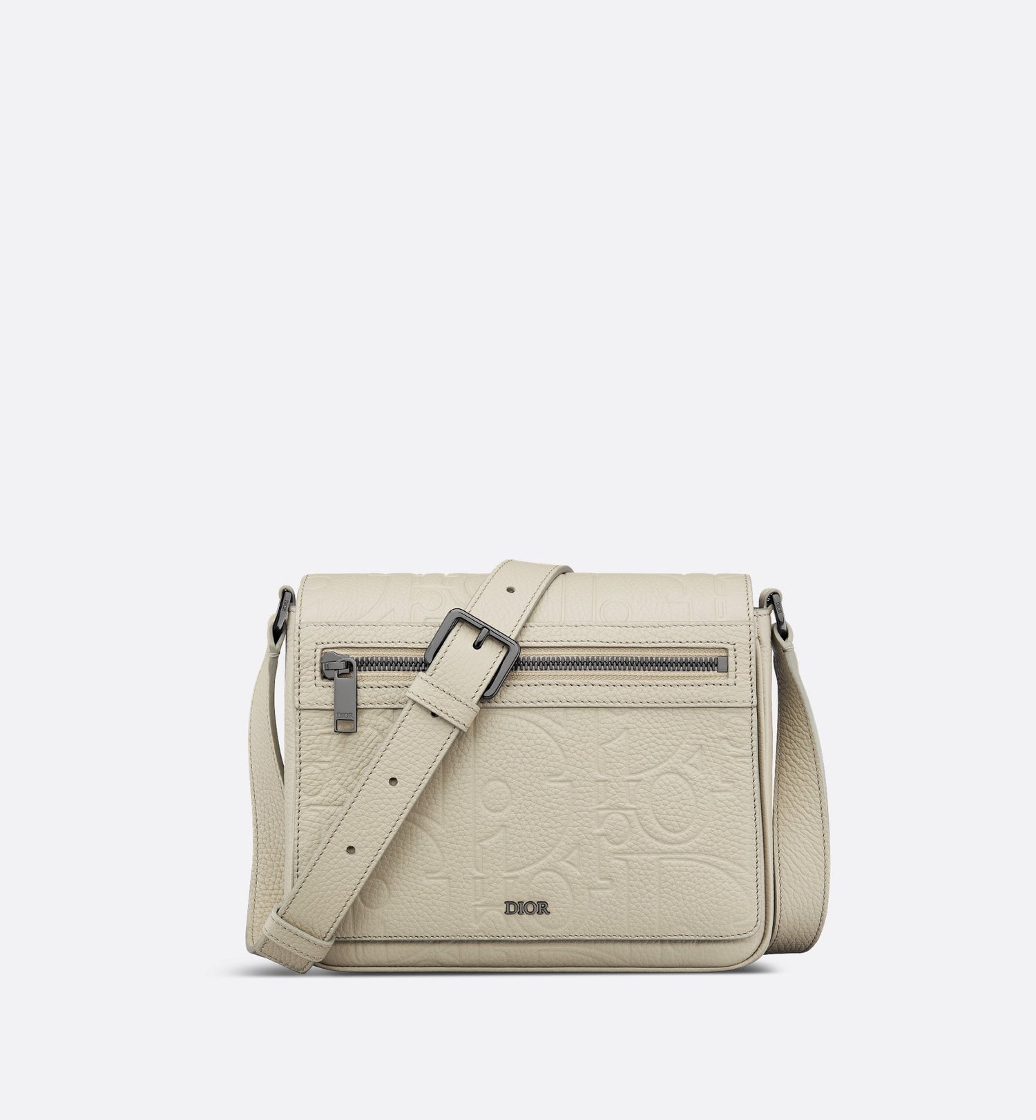 Messenger Bag With Flap Beige Dior Gravity Leather And Beige Grained Calfskin