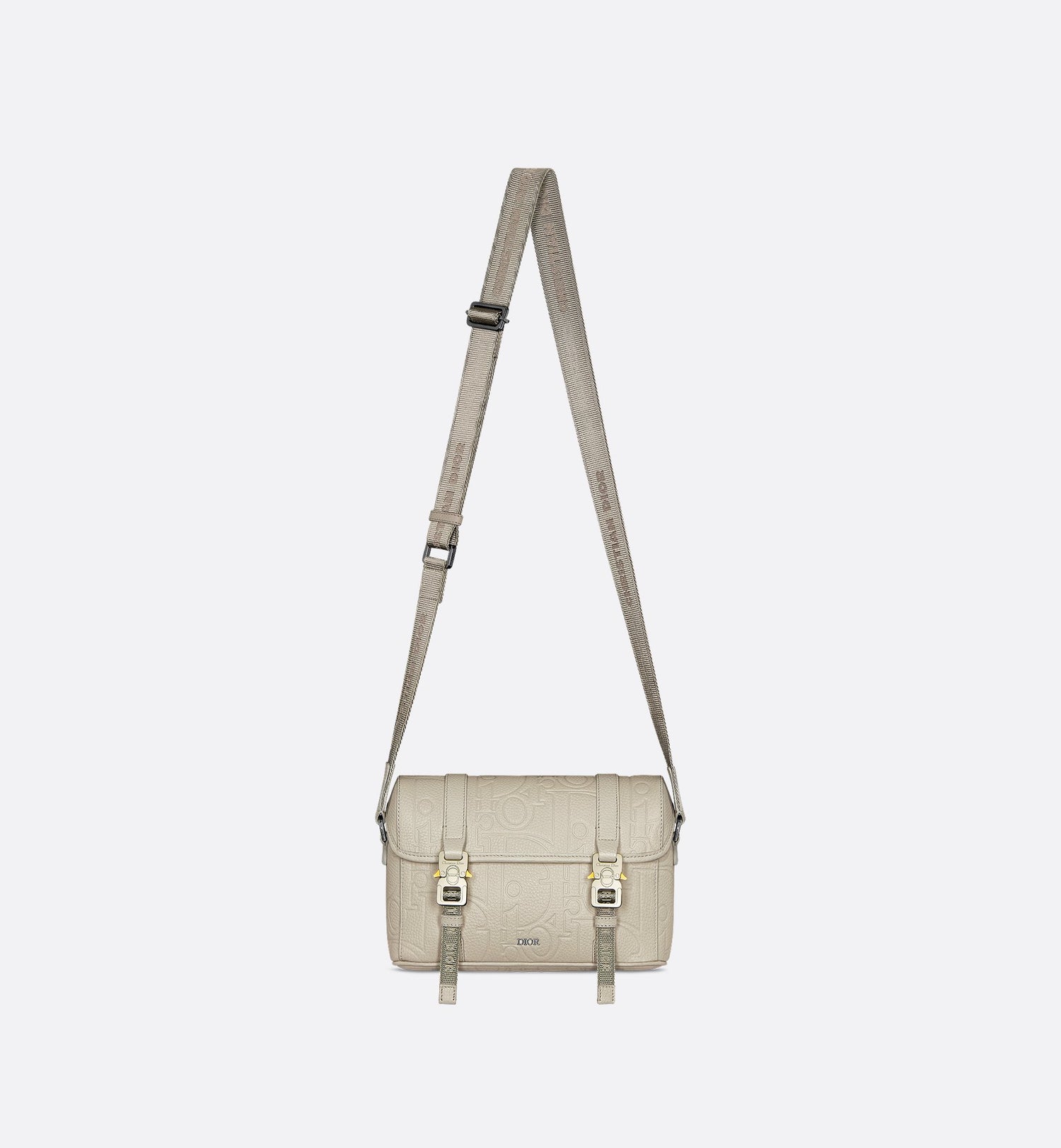 Hit The Road Messenger Bag With Flap Beige Dior Gravity Leather And Beige Grained Calfskin