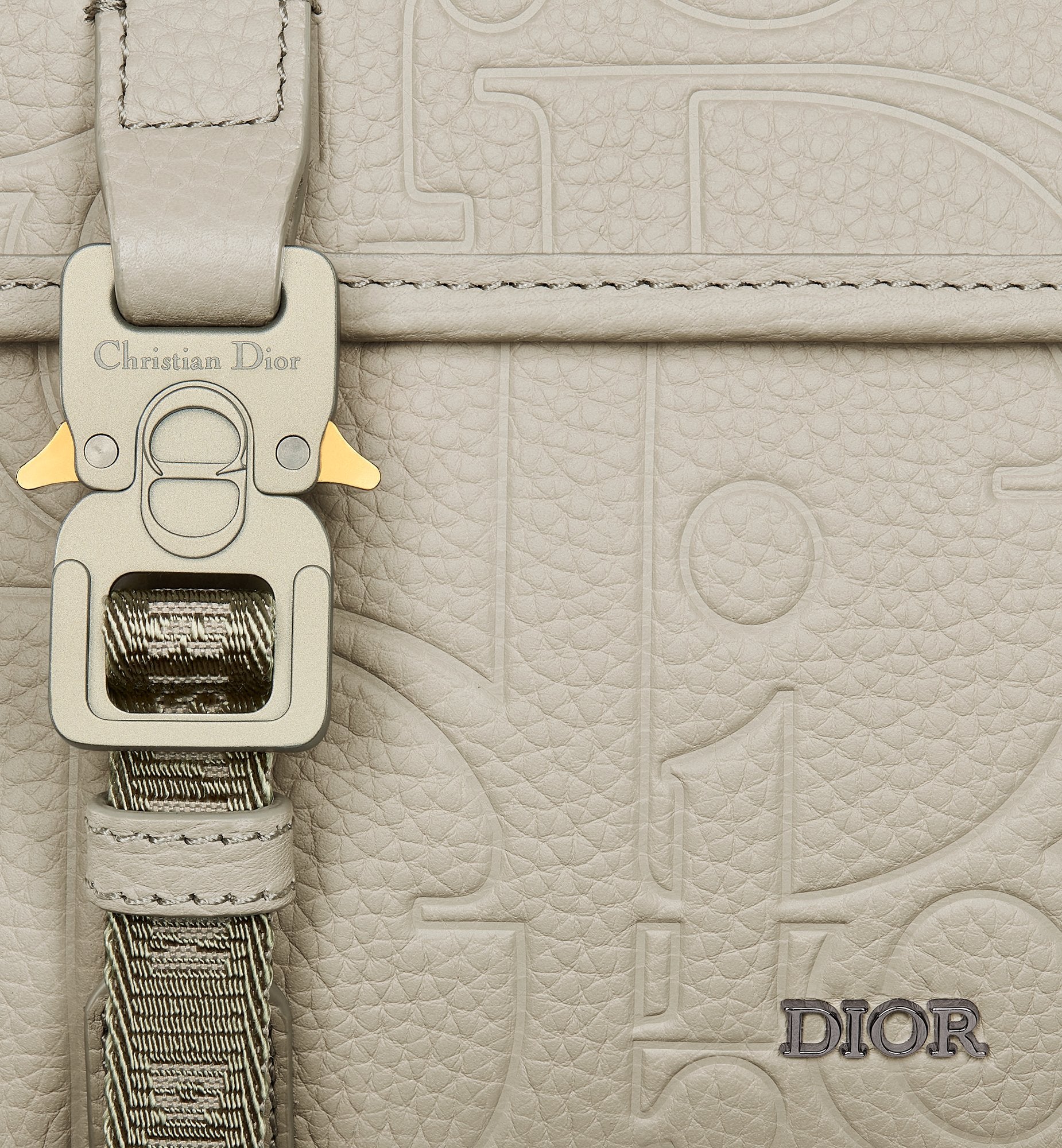 Hit The Road Messenger Bag With Flap Beige Dior Gravity Leather And Beige Grained Calfskin