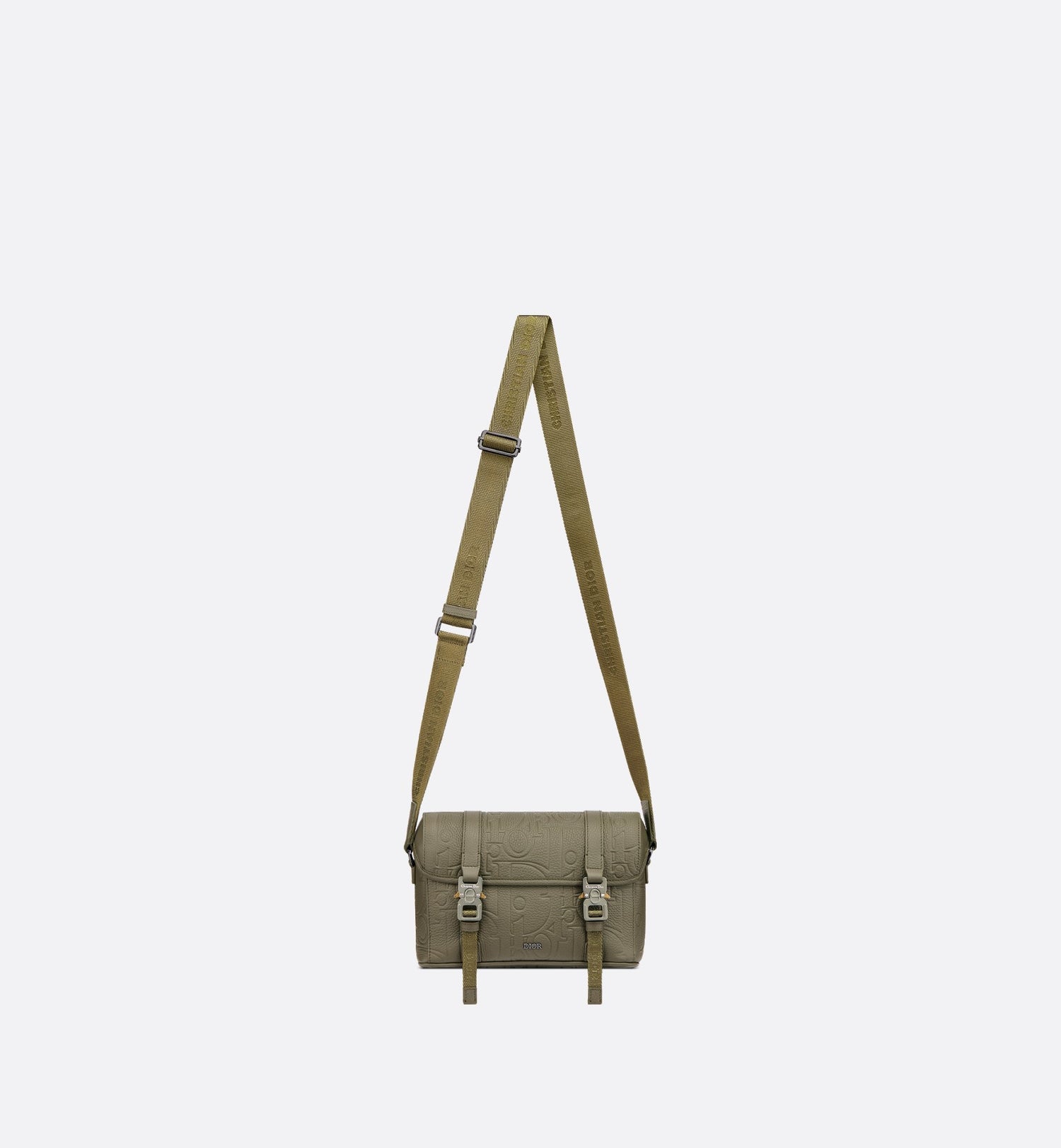 Hit The Road Messenger Bag With Flap Khaki Dior Gravity Leather And Khaki Grained Calfskin