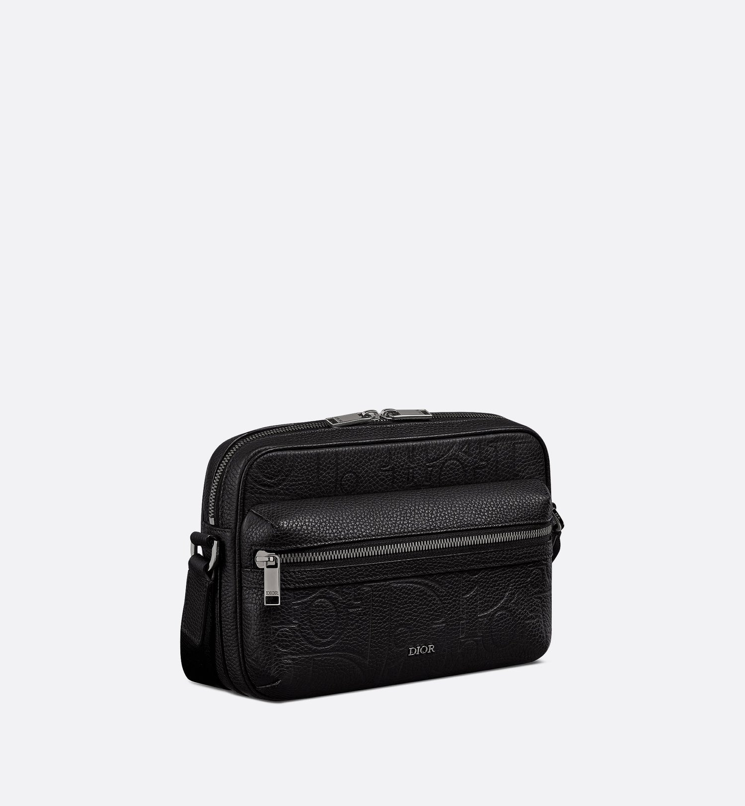 Rider 2.0 Zipped Messenger Bag Black Dior Gravity Leather And Black Grained Calfskin