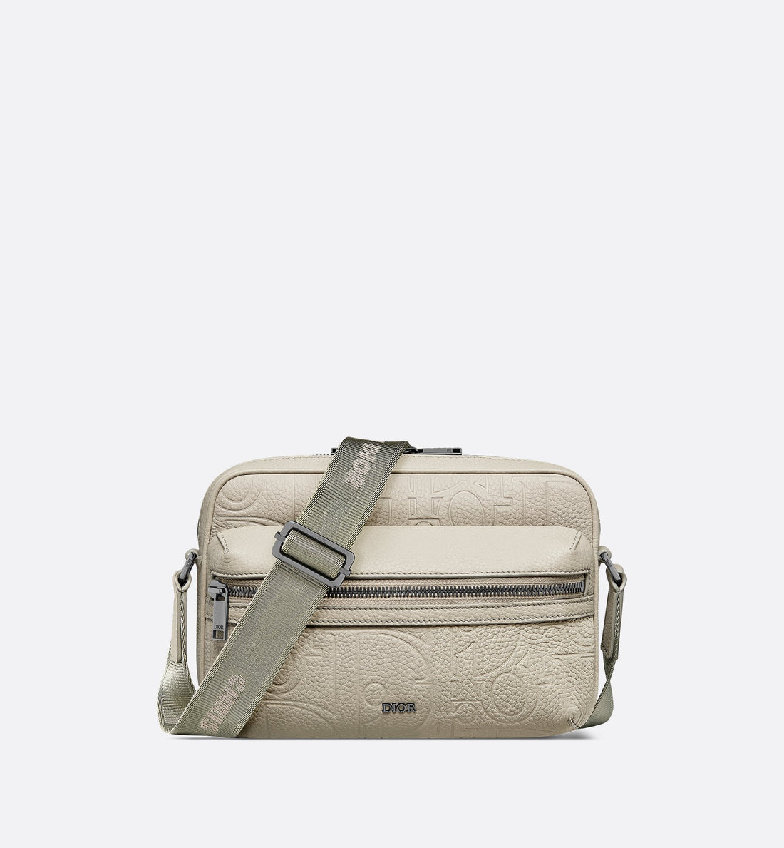 Rider 2.0 Zipped Messenger Bag Beige Dior Gravity Leather And Beige Grained Calfskin