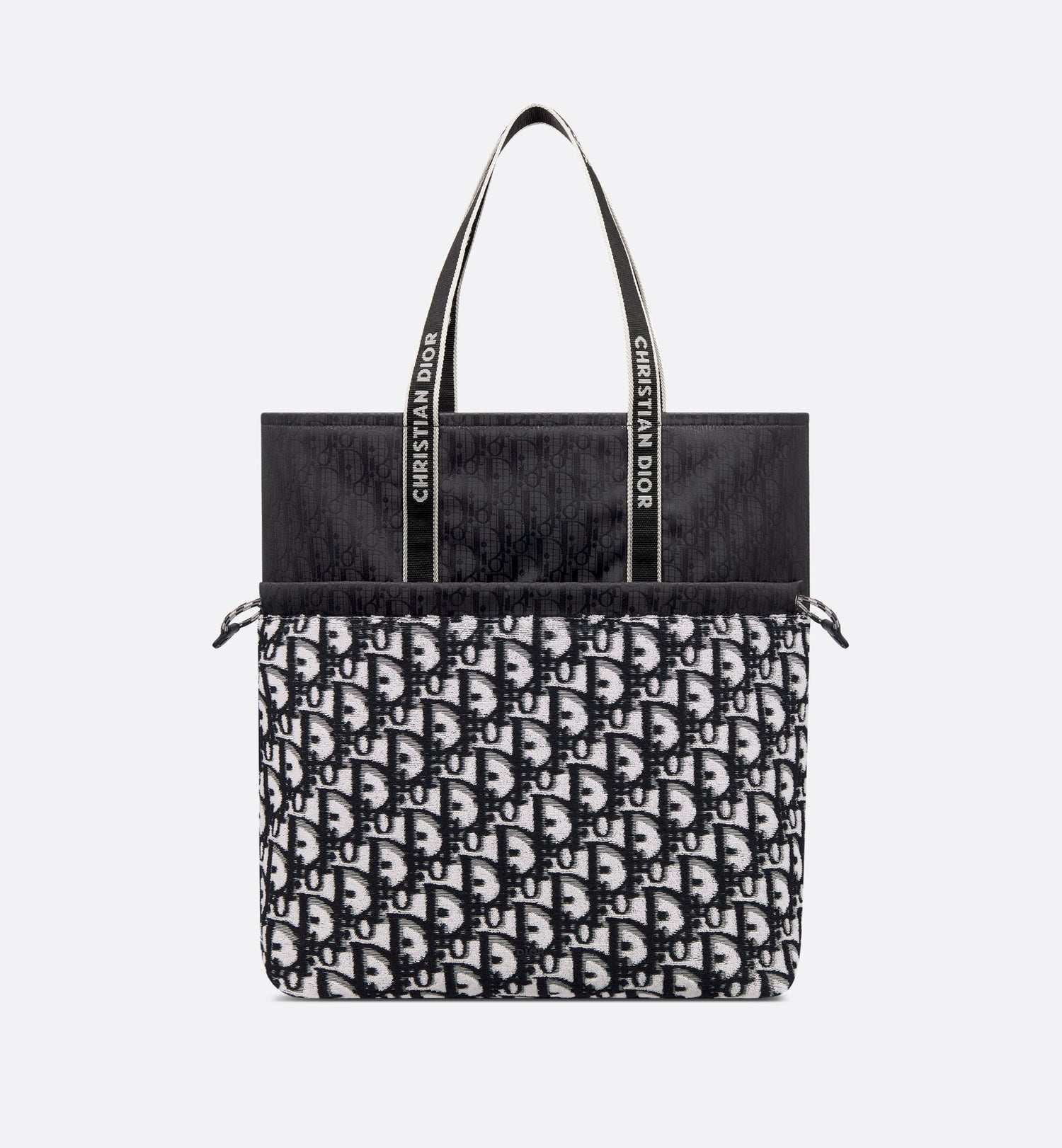 Reversible Tote Black Dior Oblique Terry Cotton And Black Dior Oblique Technical Nylon