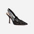 Dior JAdior Slingback Pump Transparent Mesh Black, front side