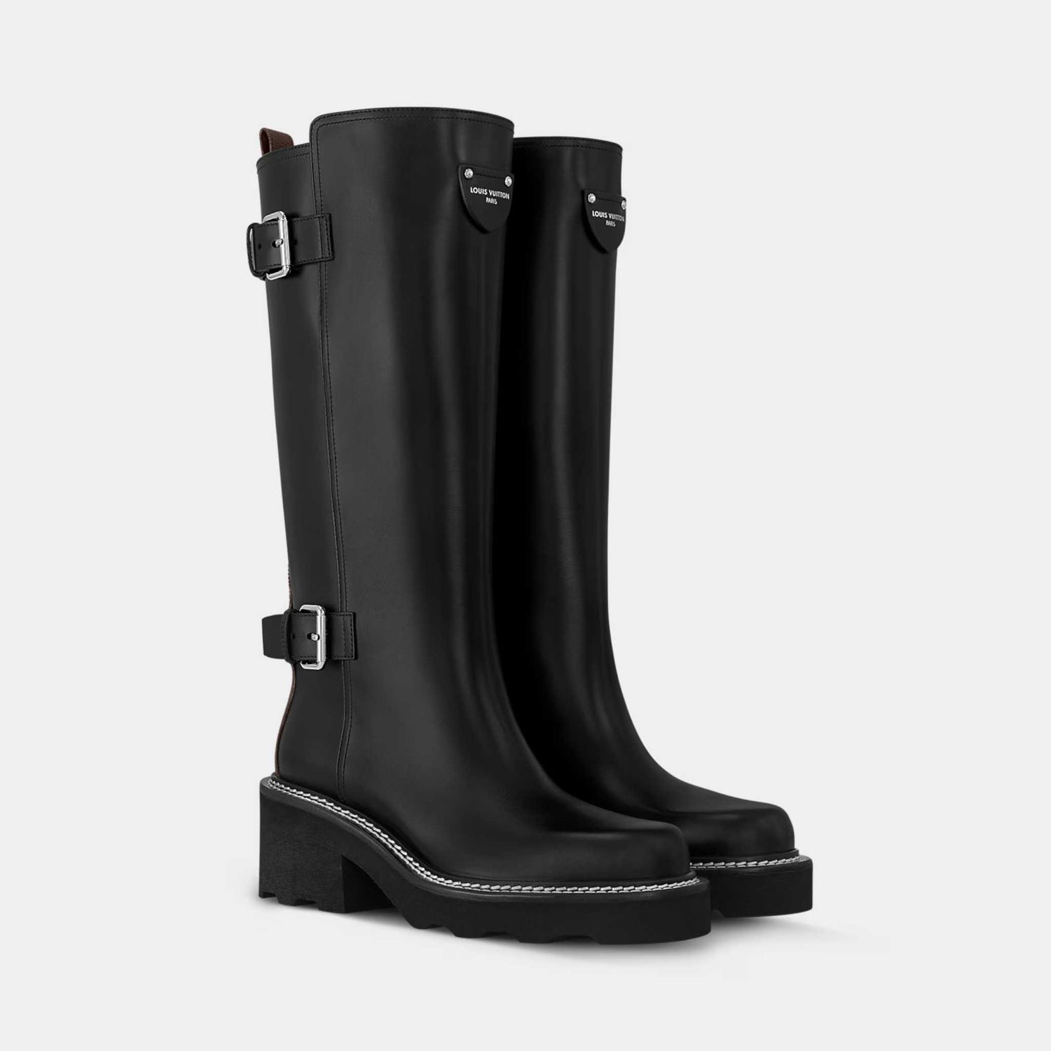 Louis Vuitton LV Beaubourg High Boot Black, Side Front