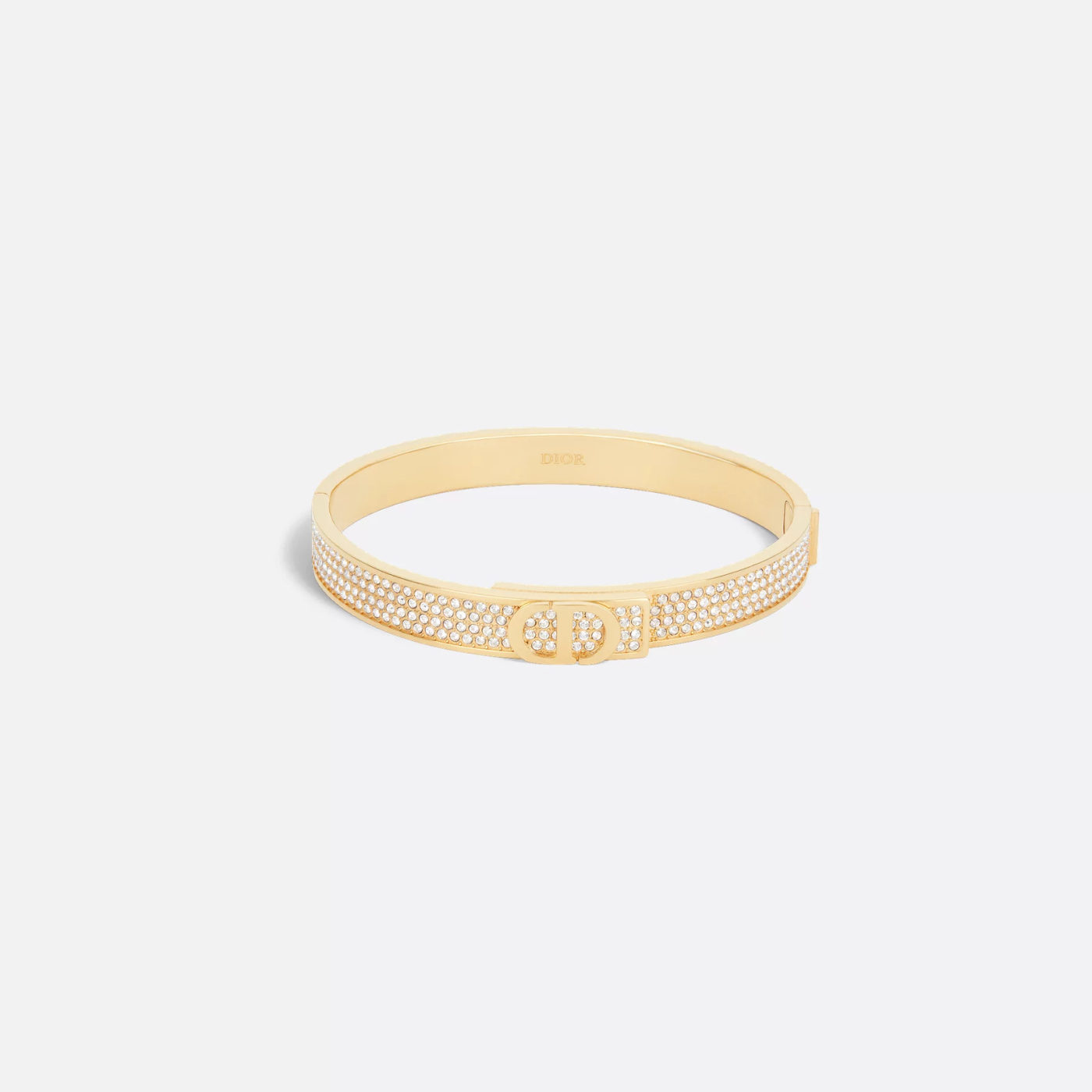 30 Montaigne Bangle Gold Finish Metal And Silver-Tone Crystals