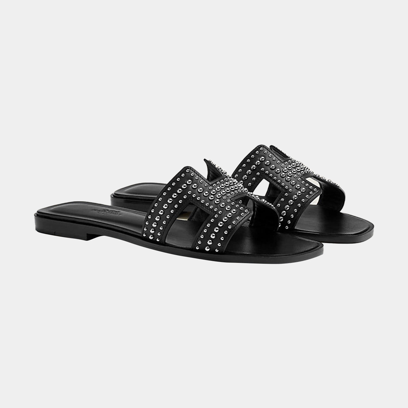 Oran Sandal - Black Sewing