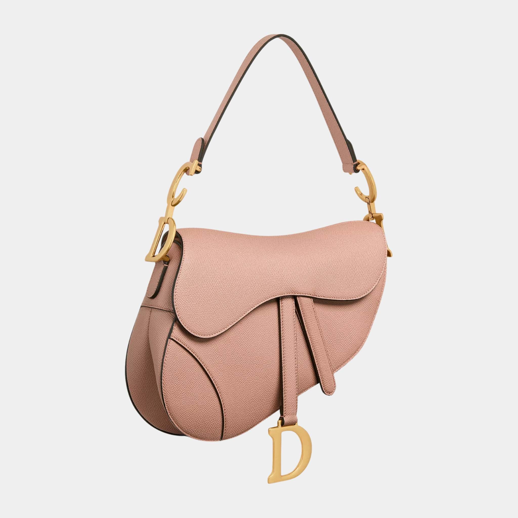 Dior Saddle Bag With Strap, Blush, side