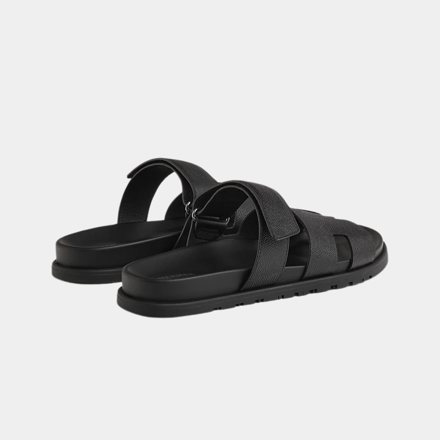 Chypre Sandal - Black Epsom